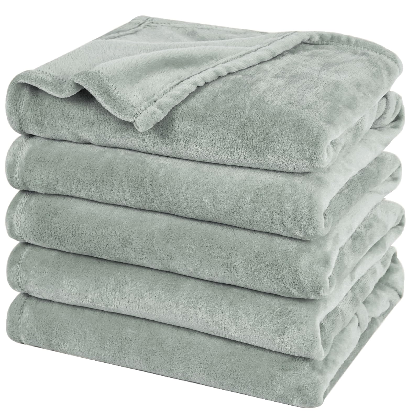 PHF Oversized King Big Fleece Blanket 120"x120", No Shed No Pilling Extra Large Soft Blanket, Giant 10'x 10' Lightweight for Bed, Sofa Travel and Camping, Suitable for All Season, Beige