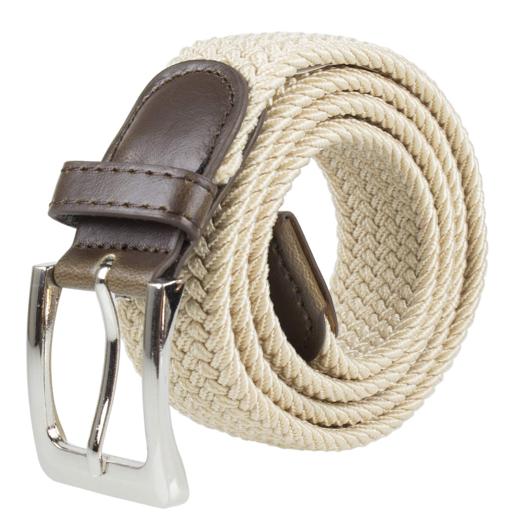 Gelante Canvas Elastic Fabric Woven Stretch Multicolored Braided Belts