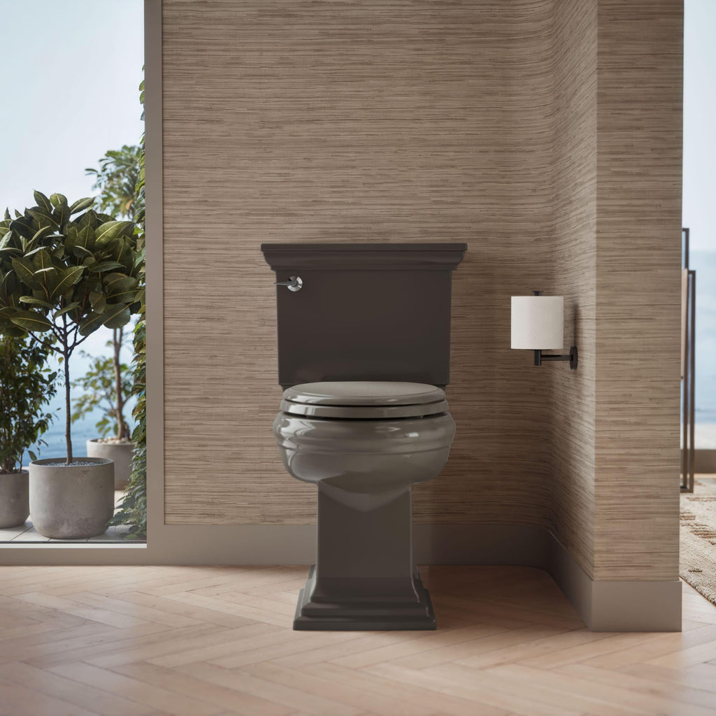 KOHLER 4733-RL-17 Glenbury ReadyLatch Quiet Close Elongated Toilet Seat, Soft Close Toilet Seats, Teal