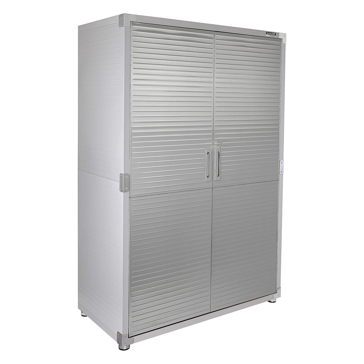 Seville Classics UltraHD Solid Steel Lockable Metal Storage Cabinet Locker Organizer, w/Adjustable Shelves for Garage, Warehouse, Office, Classroom, Granite, 30" W x 18" D x 72" H