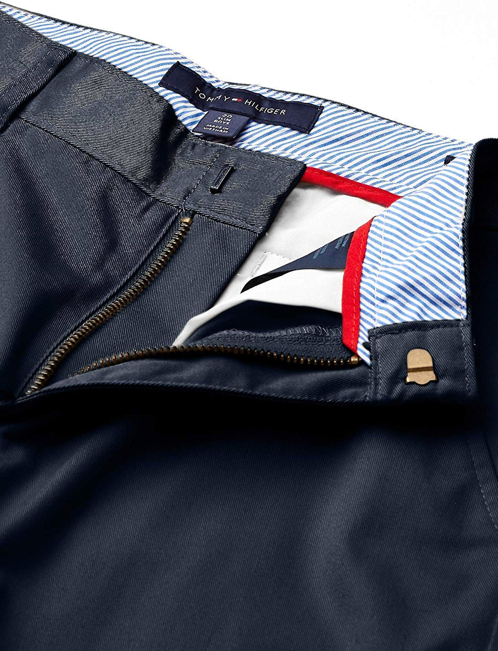 Tommy Hilfiger Boys' Th Flex Stretch Performance Dress Pant, Straight Leg Fit, Zip Fly & Belt Loops, Side & Back Pocket