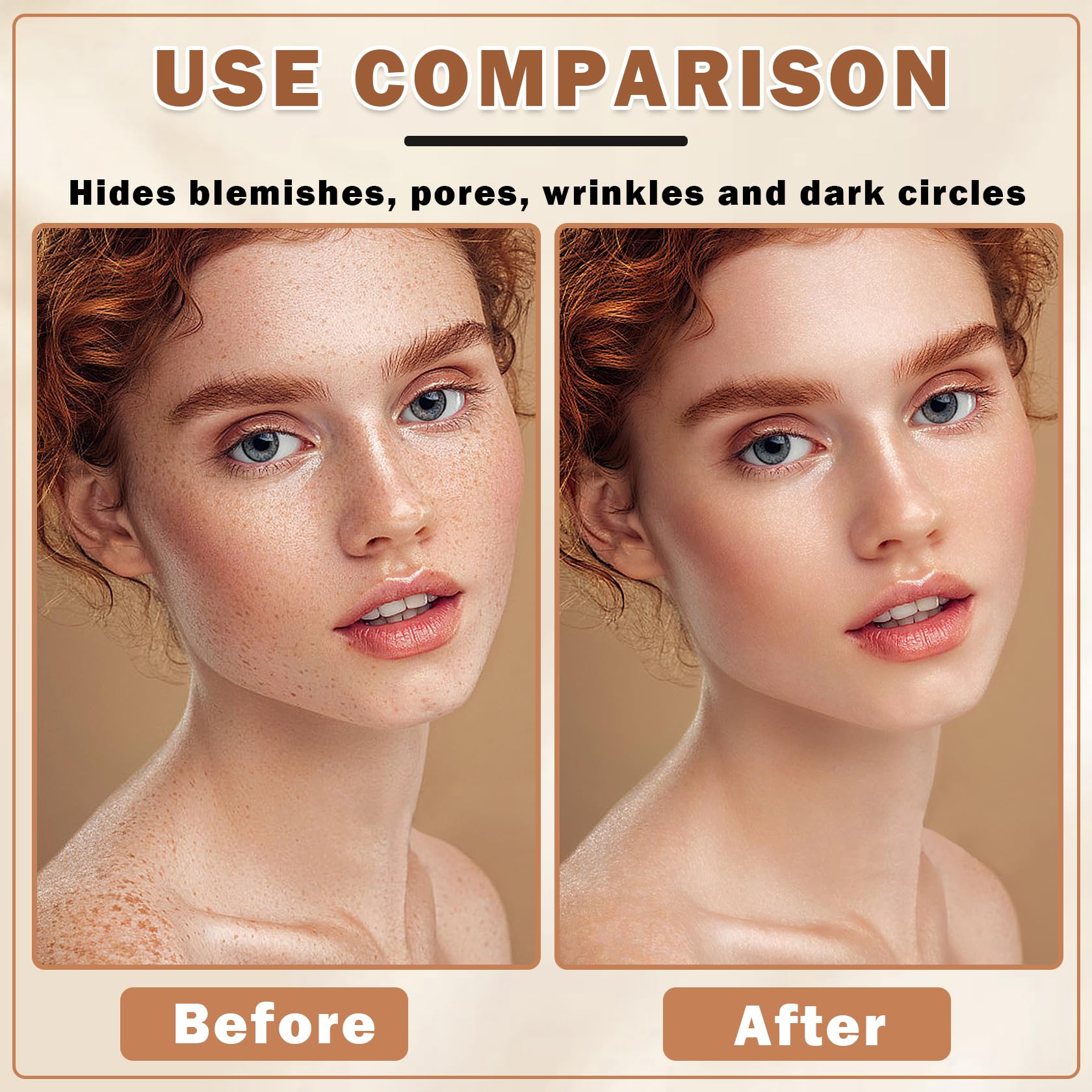 Air Brush Makeup Foundation and Makeup Primer for Face,Hydrates and Moisturizes,Buildable Coverage with Anti-aging Formula for Smooth Radiant Skin (01 Natural/Warm Porcelain)