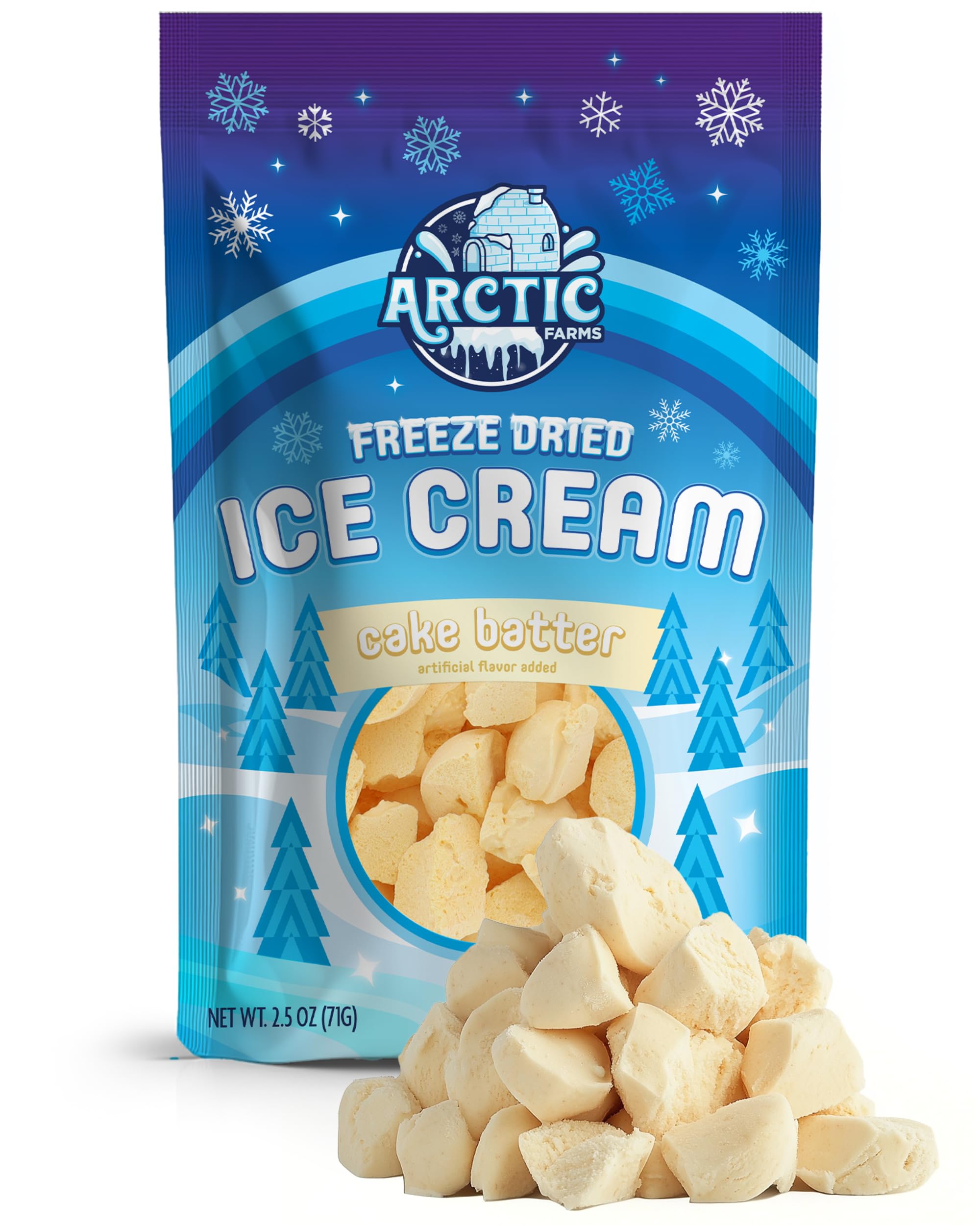 Arctic Farms Freeze Dried Ice Cream Bits Bagged and Boxed - Does Not Melt (1lb, S'mores)