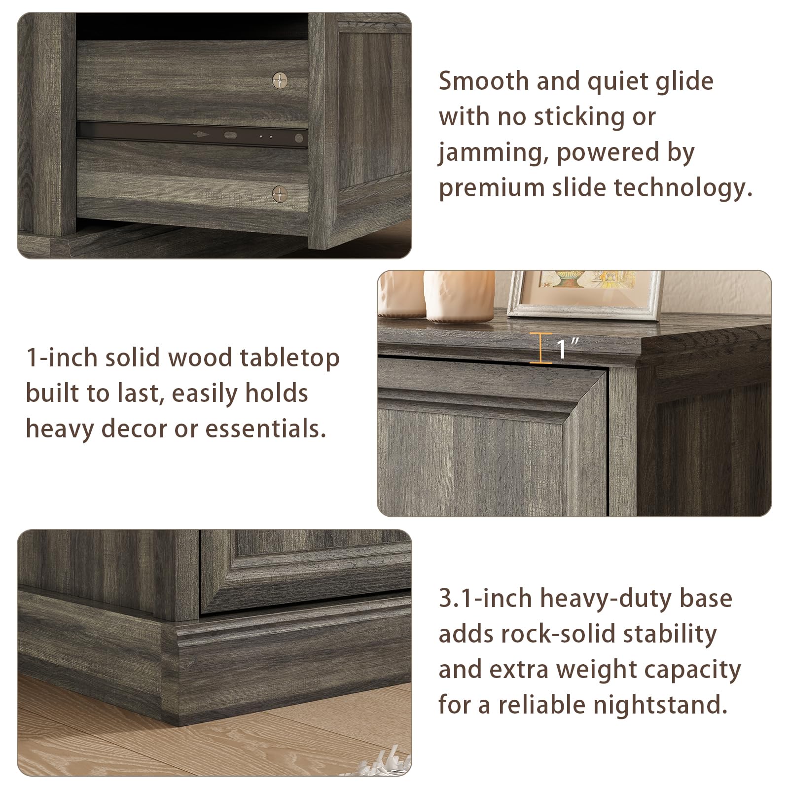 Farmhouse 5 Drawers Dresser for Bedroom, 44" Tall Brown dresser Wood Rustic Chest of Drawers with Wide Metal Handle,Natural Texture,Drawer Organizer for Bedroom,Living Room,Hallway and Entryway