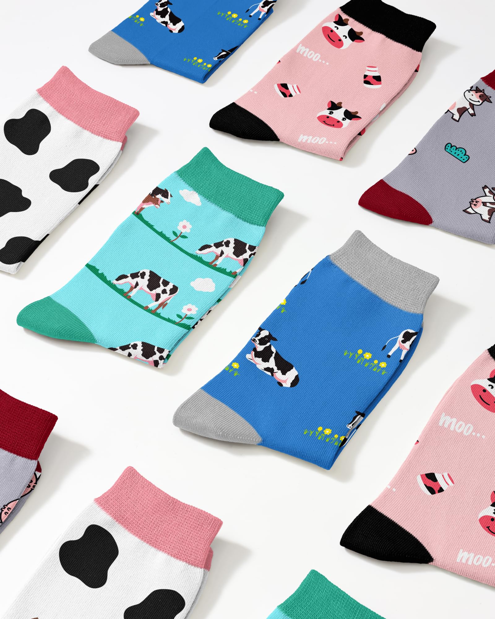 Jeasona Women's Cute Socks Funny Christmas Birthday Gifts for Women Mom Teenage Girls