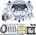 1406 Carburetor for Performer 600 CFM 4 Barrel Carburetor Square Bore AFB-style Air Valve Secondary Compatible with Silverado Corvette Mustang Mercury GMC Pickup Truck carb with Electric Choke