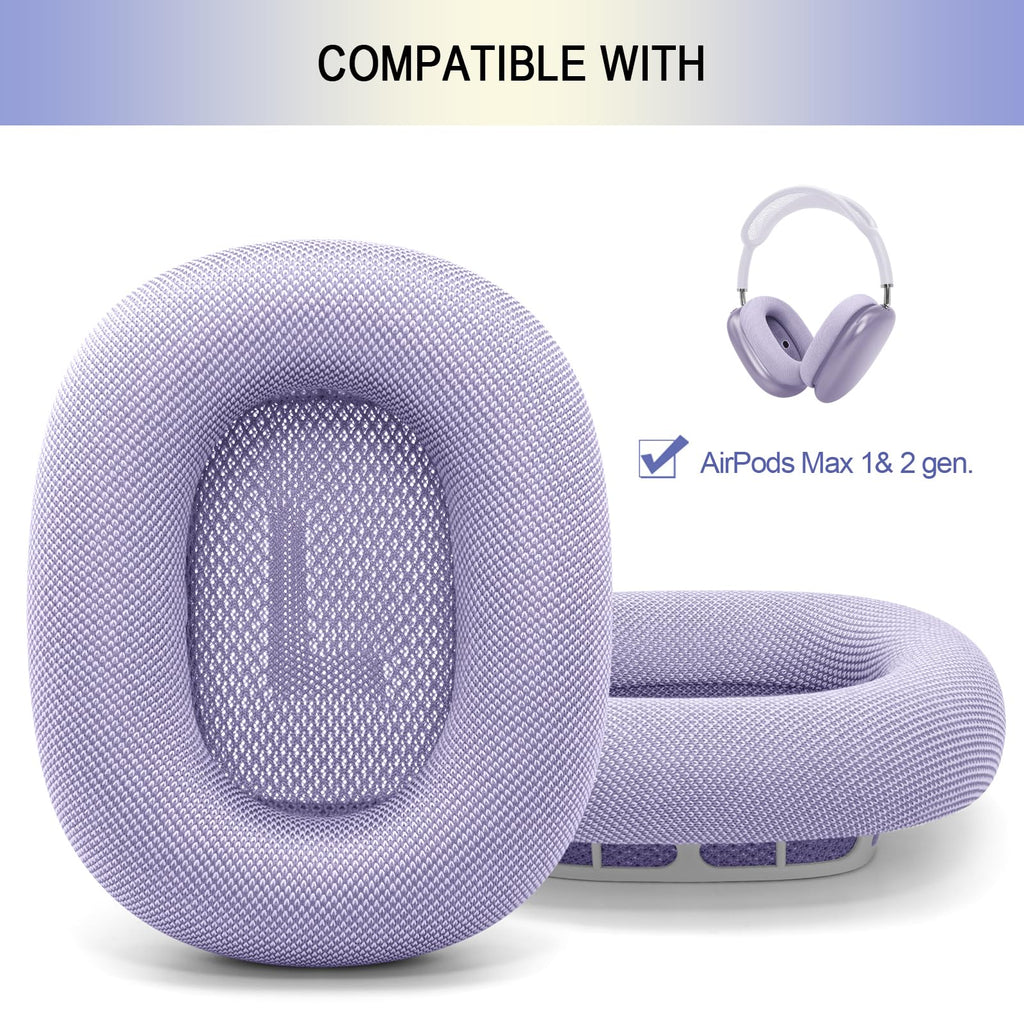 Ear Cushions for AirPods Max - Mesh Fabric Ear Cups Cover Replacement - Upgraded Cushion for Apple Air Pods Max Headphones (Green)