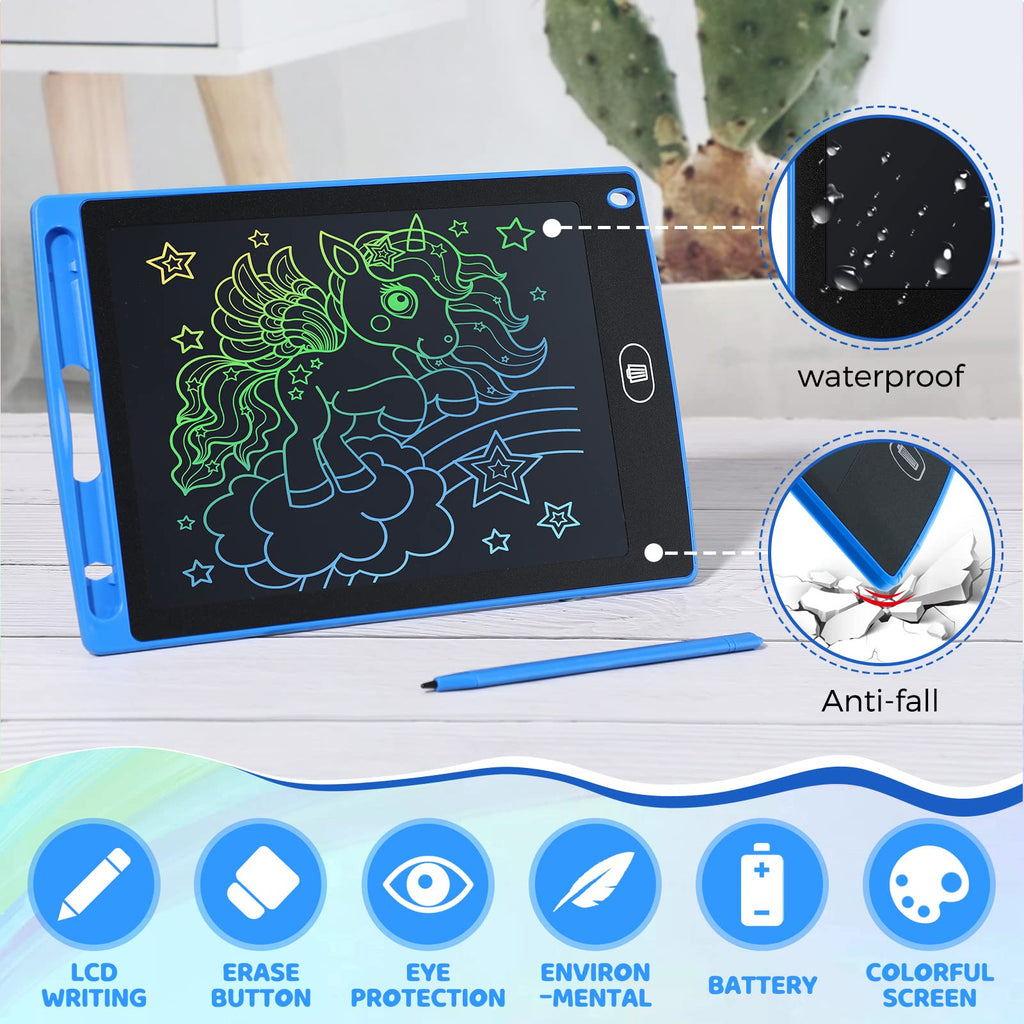 Zhehao 32 Pcs LCD Writing Tablet for Kids Bulk 8.5 Inch Colorful Doodle Board Tablet Erasable Doodle Pad Educational Toy Birthday Easter Gift for Boys Girl Age 3-10(Black)