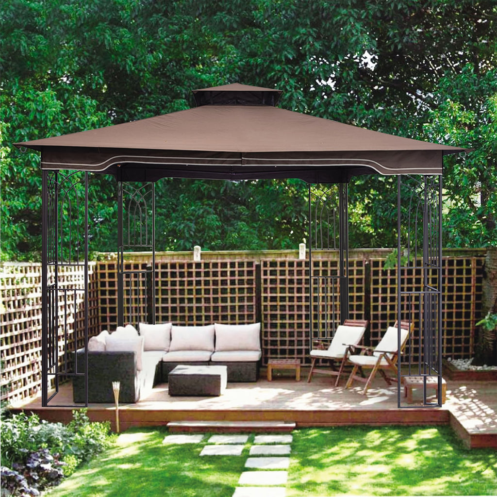 SCOCANOPY Replacement Gazebo Canopy Compatible with 10 x 12 Regency II Patio Gazebo Model L-GZ798PST,A101004104,A101004105,(Forest Green)