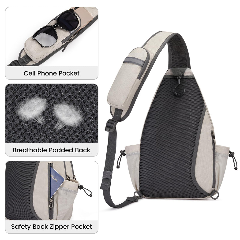 G4Free Pickleball Bag, Crossbody Sling Bag for Men Women, Pickleball Backpack, Pickle Ball Paddle Bag Gifts for Sports