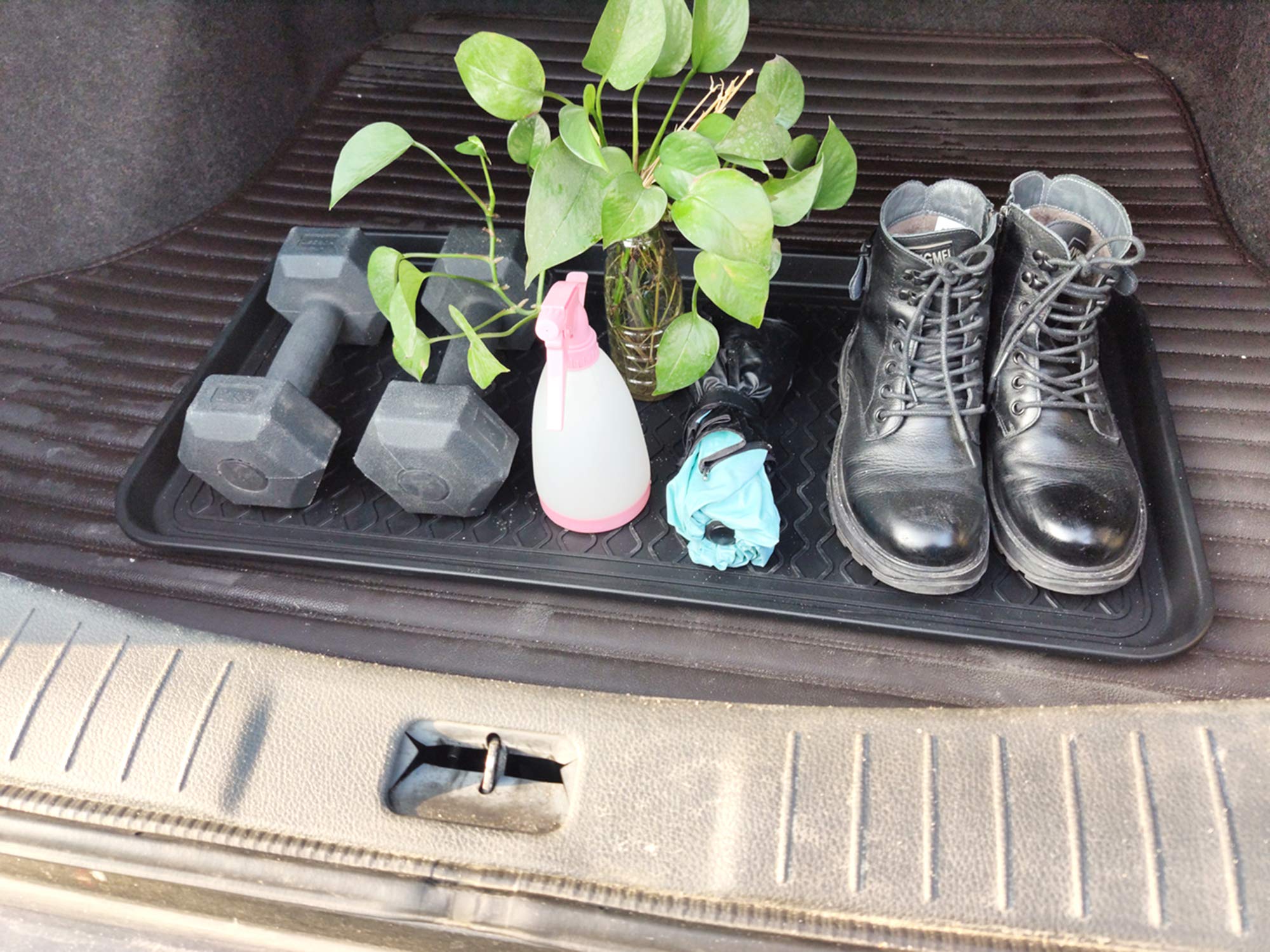 2 Pack Large Multifunctional Tray Mat Washable Indoor or Outdoor Tray Mat for Shoes Boots Plants Pots Paint Tins Pet Bowls Car Storage, 30 x 15 x 1.2 Inches