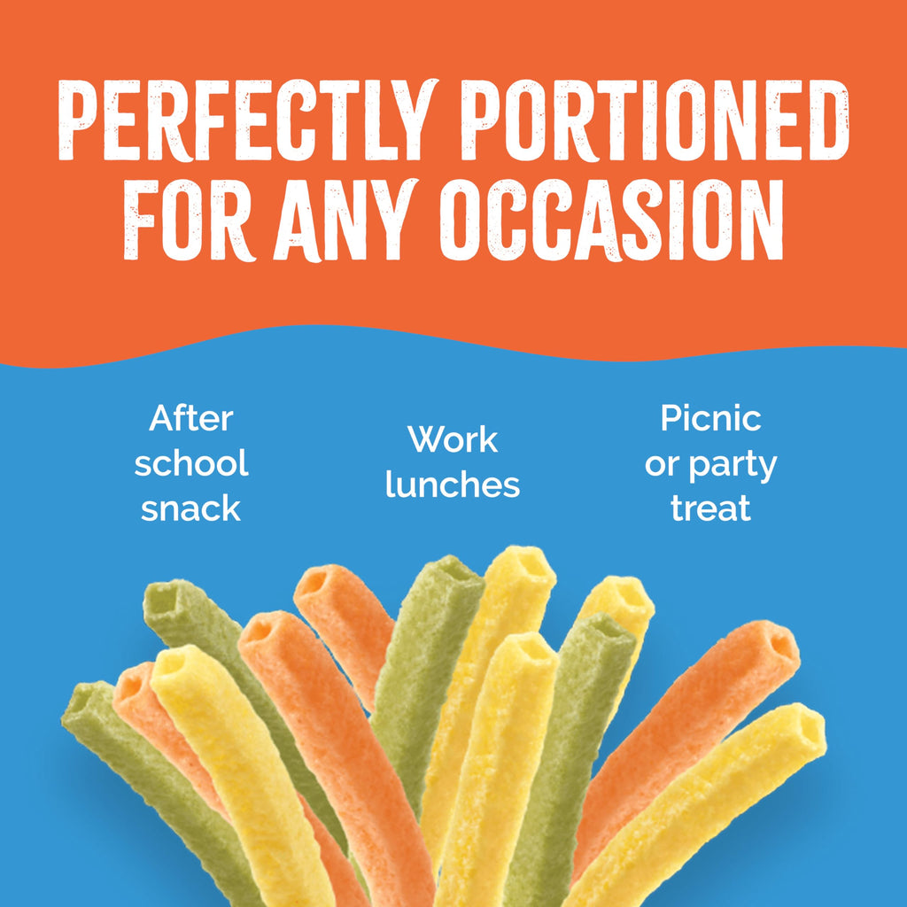 Sensible Portions Garden Veggie Snacks - Veggie Straws, Snack Size Variety Pack, Sea Salt & Zesty Ranch, 1 Oz (Pack of 24)