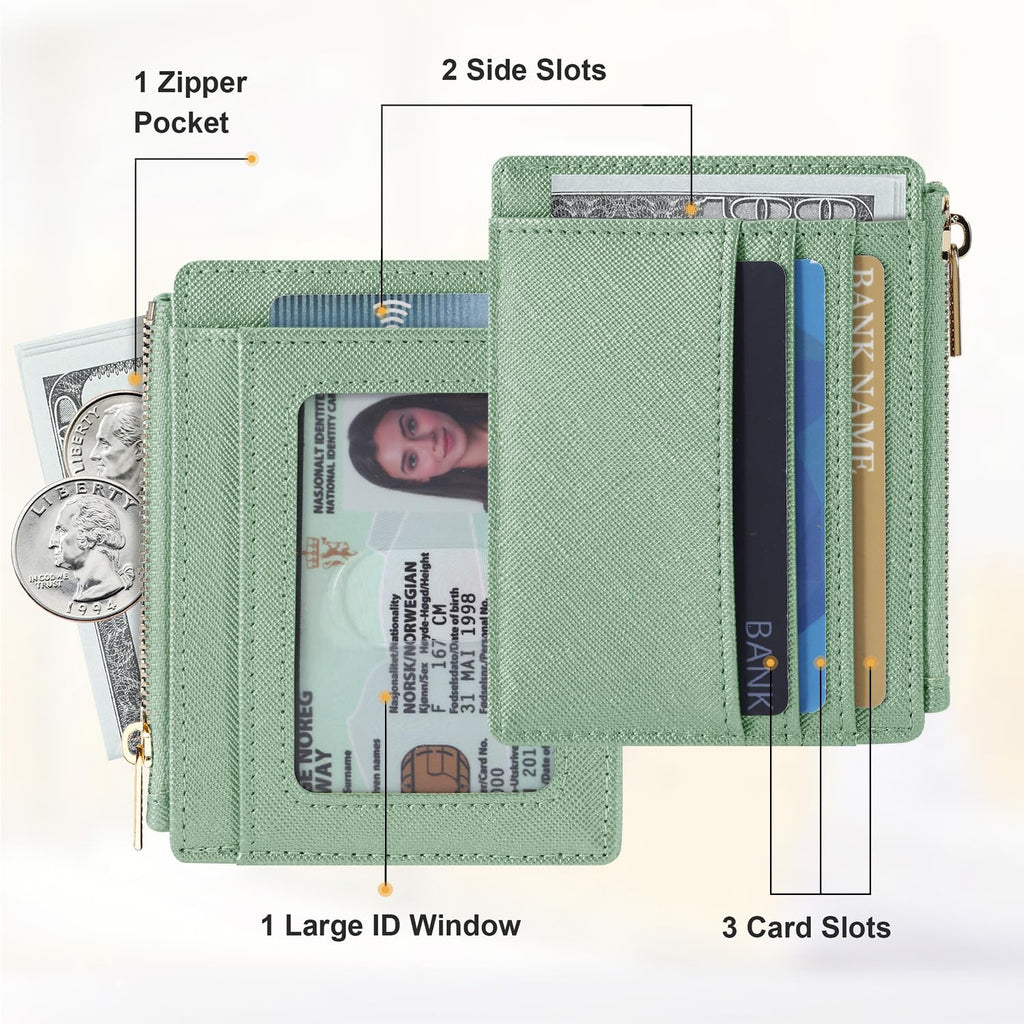Sodsay Card Case Slim Front Pocket Wallet for Women Credit Card Holder with Keychain | Slim, Credit Card Holder, Front Pocket, with Keychain | Slim