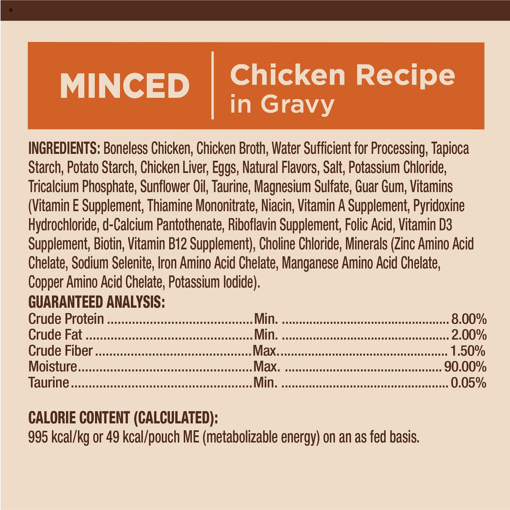 Wellness CORE Tiny Tasters Pate Adult Wet Cat Food, Natural, Protein Rich, Grain Free, Chicken Recipe, 1.75 oz, Pack of 12 Pouches