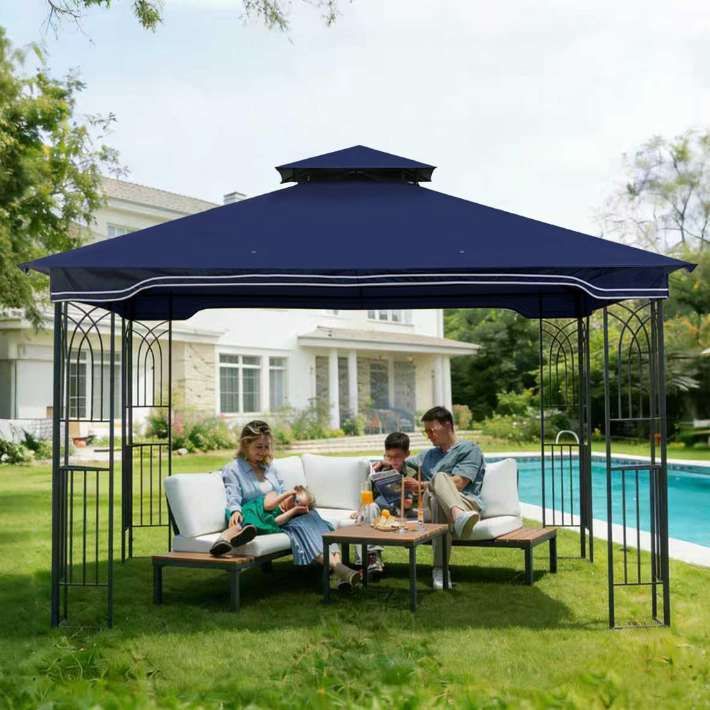 SCOCANOPY Replacement Gazebo Canopy Compatible with 10 x 12 Regency II Patio Gazebo Model L-GZ798PST,A101004104,A101004105,(Forest Green)