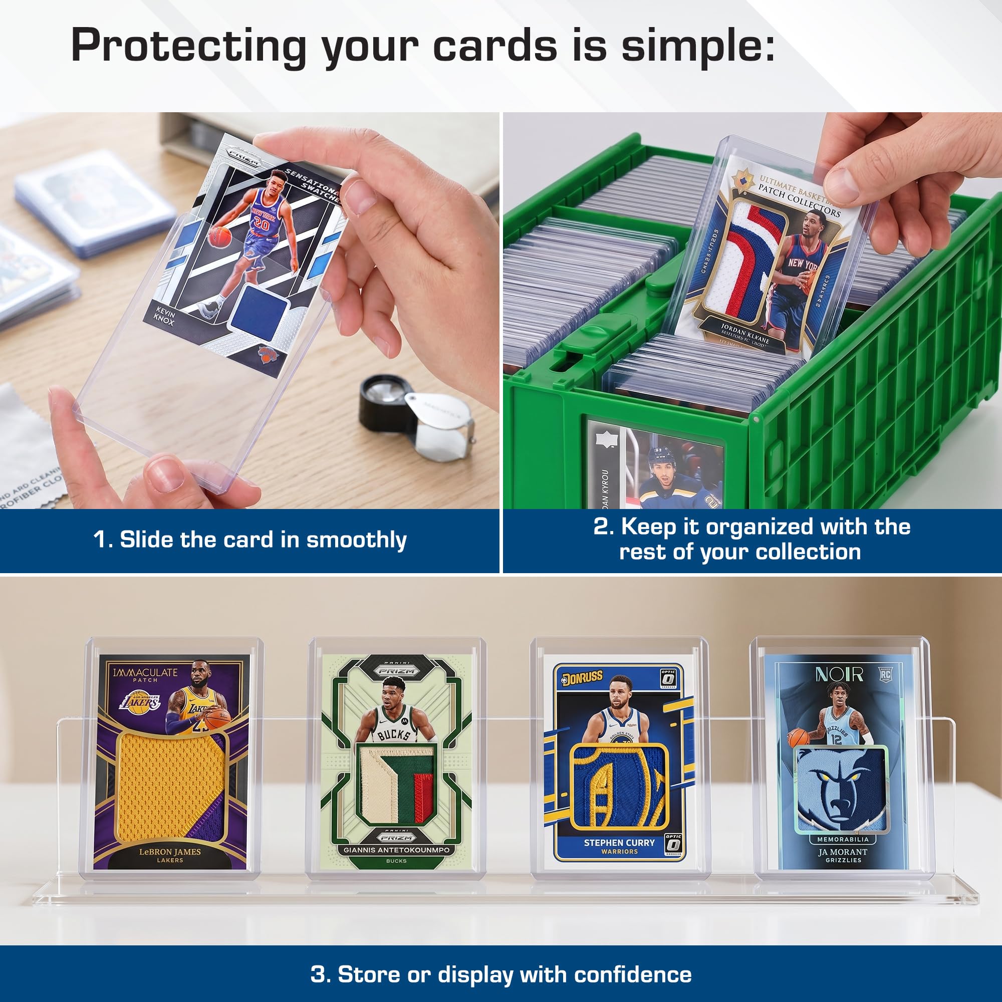 BCW 108 PT. Thick Card Topload Holder - Pack of 1 | Durable Rigid PVC Toploader | Toploaders for Memorabilia, Jersey, Patch, and Relic Cards
