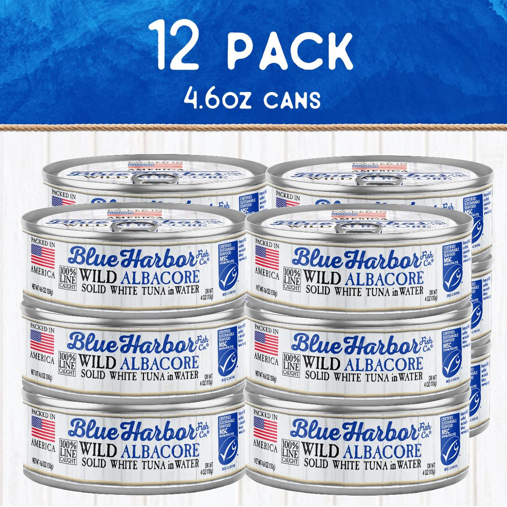 Blue Harbor Fish Co. Wild Albacore Tuna in Water with No Salt Added, 4.6 Ounce