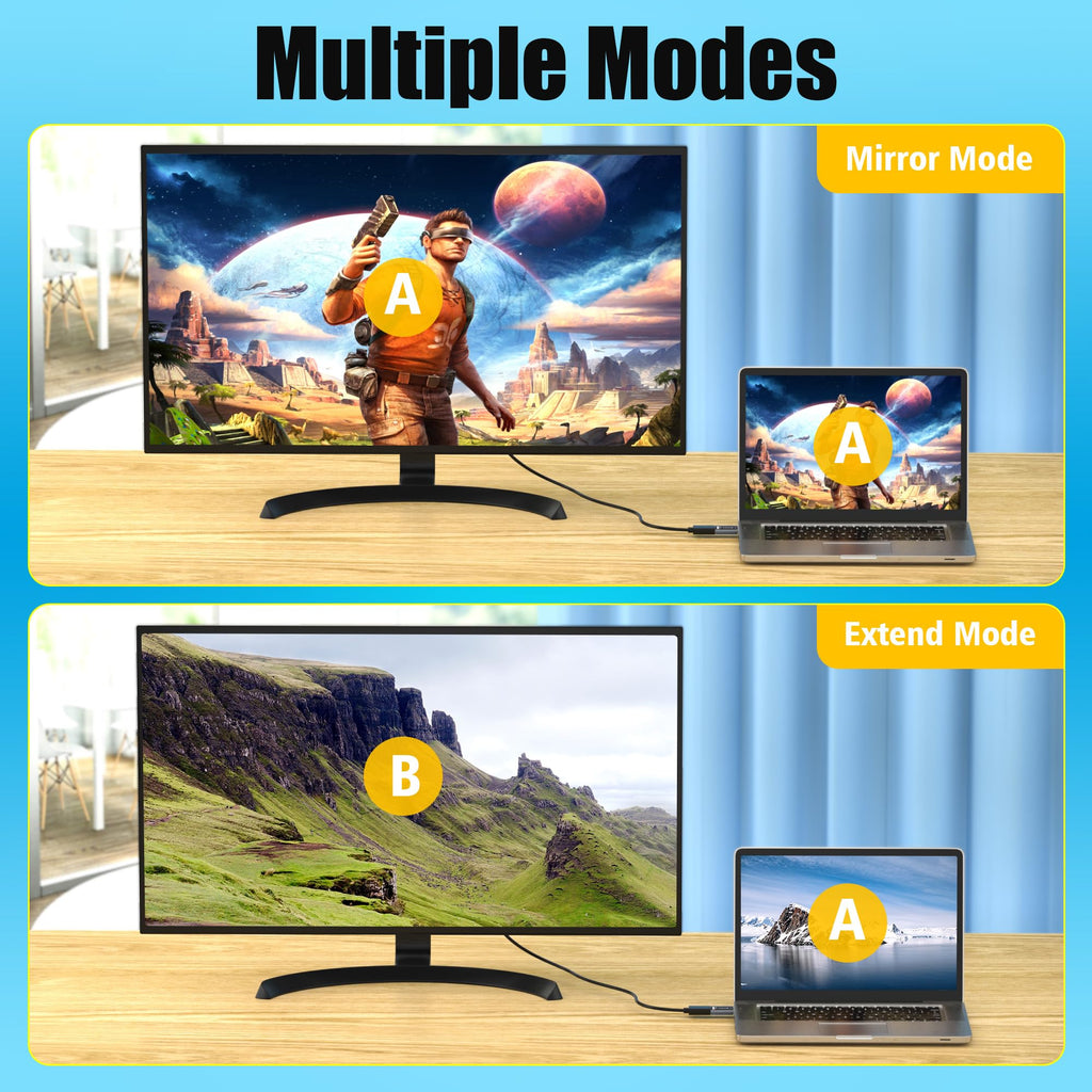 AGVEE 1 Pack Display Port to HDMI 4K@30HZ Adapter, Alloy Shell DP Displayport PC to HDMI Display Coulper Converter, Backward Compatibile with 2K@60HZ 1080P@120HZ Full HDTV, Uni-Directional, Black