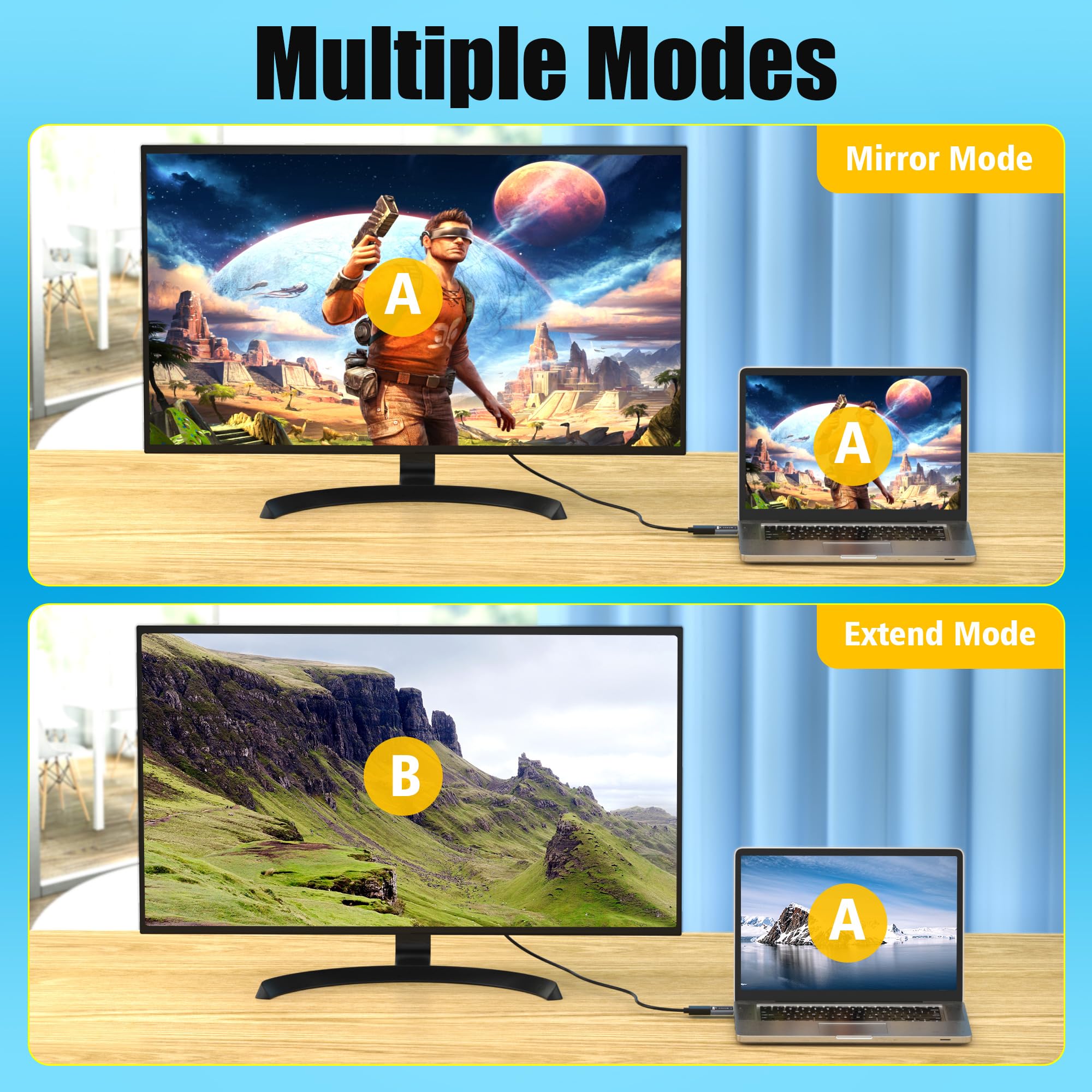 AGVEE 1 Pack Display Port to HDMI 4K@30HZ Adapter, Alloy Shell DP Displayport PC to HDMI Display Coulper Converter, Backward Compatibile with 2K@60HZ 1080P@120HZ Full HDTV, Uni-Directional, Black
