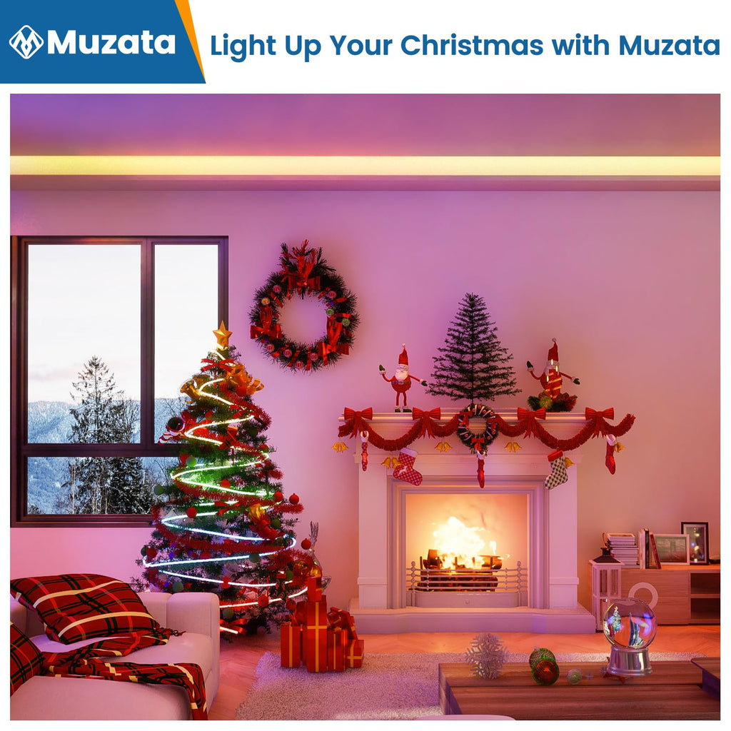 Muzata 10Pack 3.3FT/1M LED Channel Aluminum U Shape Silver LED Strip Diffuser Channel with Milky White Cover Easy Installation U1SW WW 1M