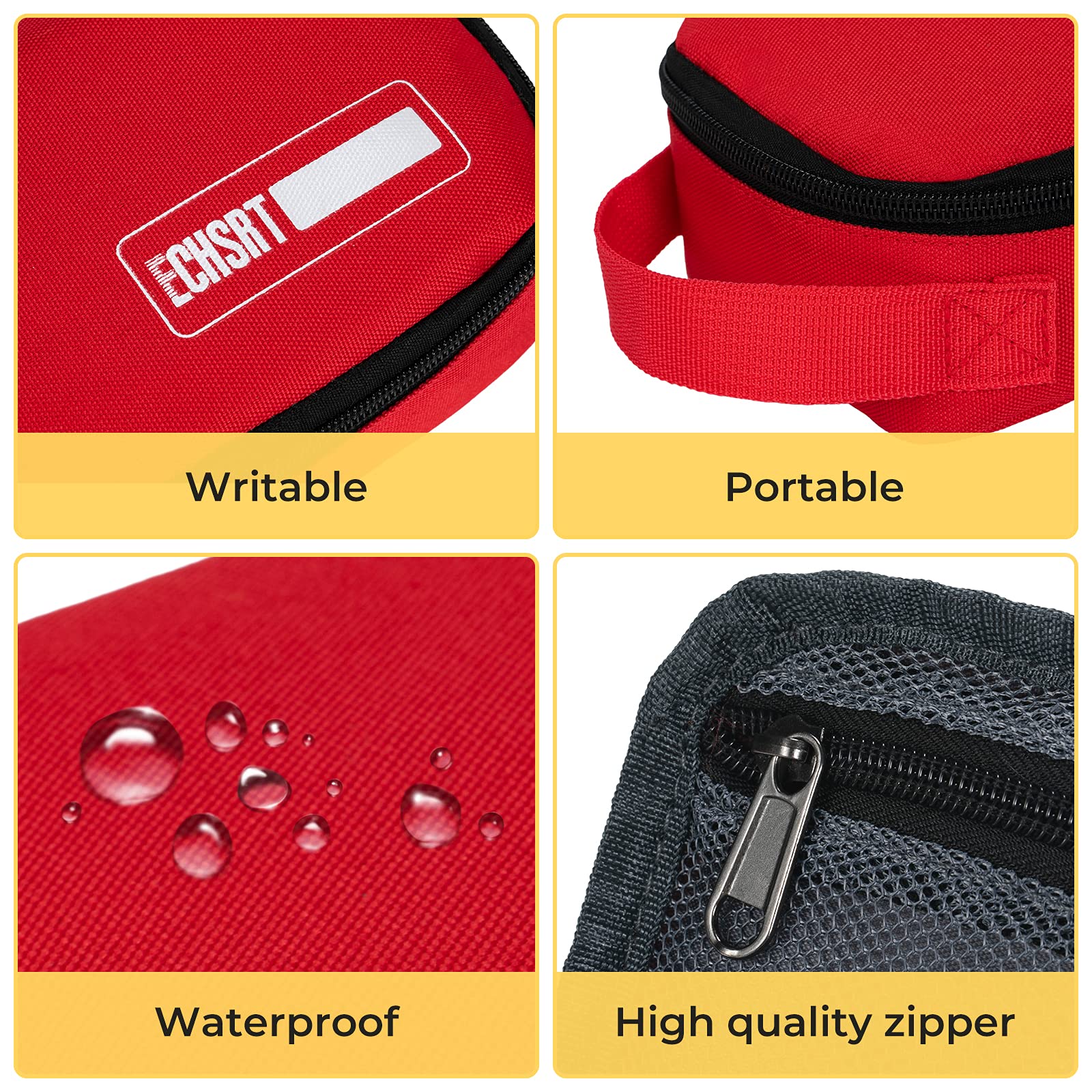 ECHSRT Large Pencil Case, Aesthetic Pen Pouch with Big Capacity, Minimalist Portable Stationery Bag with Handle for Office Organizer Aesthetic Pencil Cases