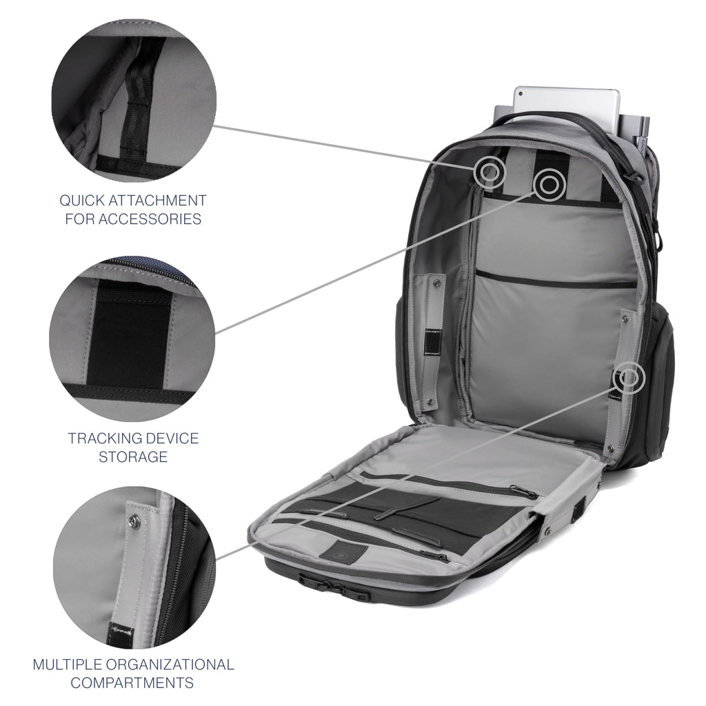 Travelpro Altitude Large Expandable Travel Laptop Backpack 30-36L, 16 Inch Laptop, Water Resistant, Work, Business, Men and Women, Aviator Navy