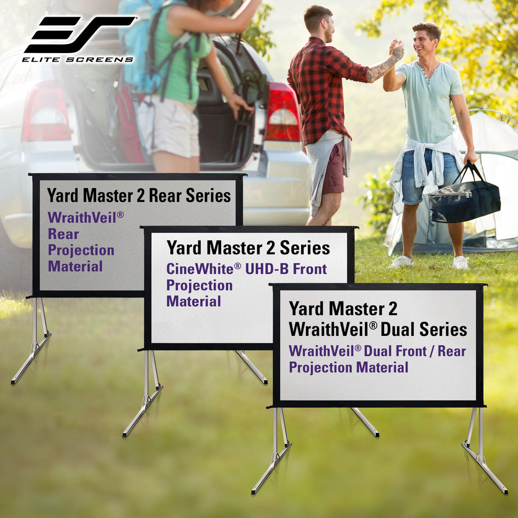 Elite Screens 100-inch Wraith Veil DUAL, 16:9, 0.8 Gain, 150° Viewing Angle, Front & Rear Projection Screen, Yardmaster 2 OMS100H2-Dual