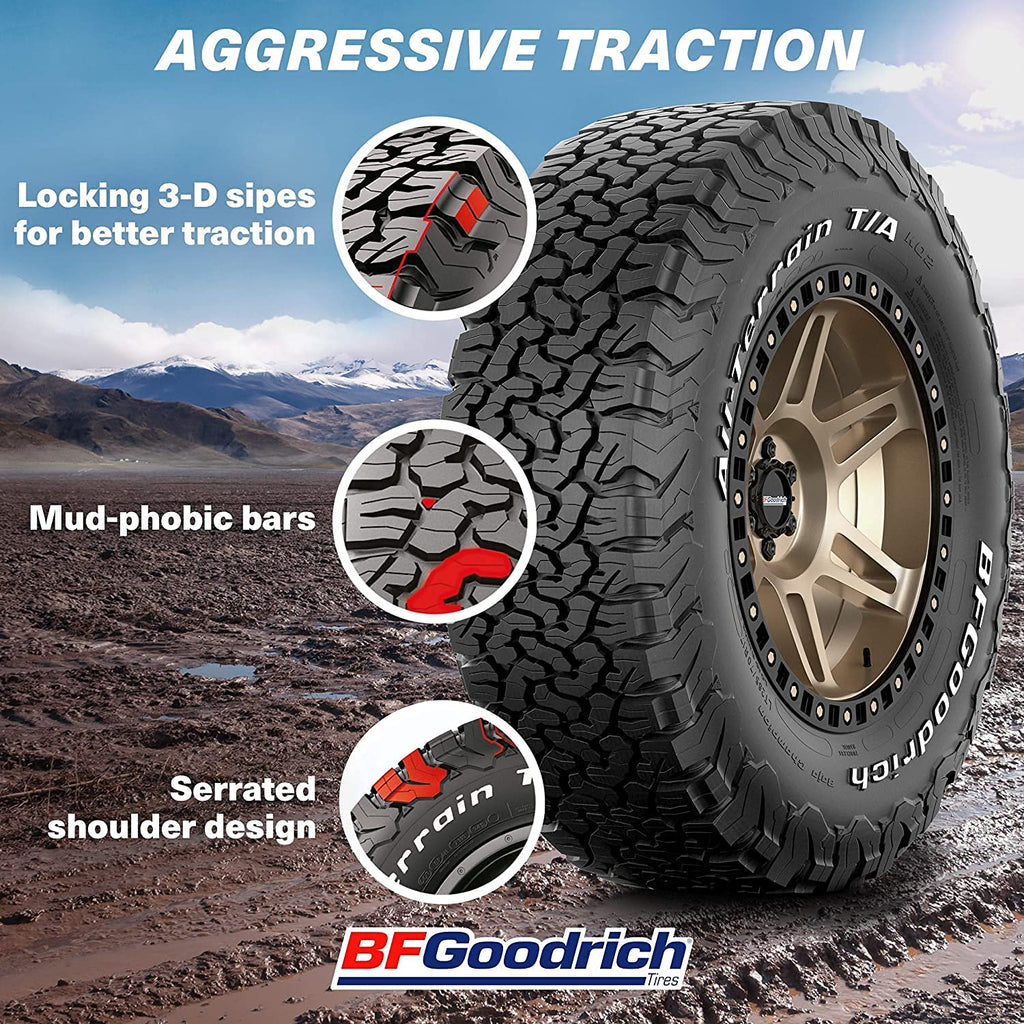 BFGoodrich All Terrain T/A KO2 Radial Car Tire for Light Trucks, SUVs, and Crossovers, LT215/65R16/D 103/100S