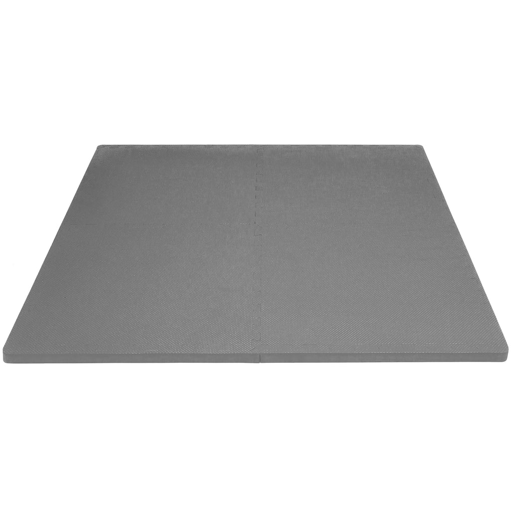 ProsourceFit Weaved Pattern Extra Thick Exercise Puzzle Mat 1-inch, EVA Foam Interlocking Tiles for Protective, Cushioned Flooring for Home and Gym Equipment; Black, 72 SQ FT, 18 Tiles
