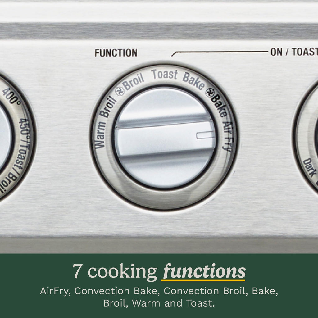 Cuisinart Air Fryer + Convection Toaster Oven, 8-1 Oven with Bake, Grill, Broil & Warm Options, Stainless Steel (TOA-70C)