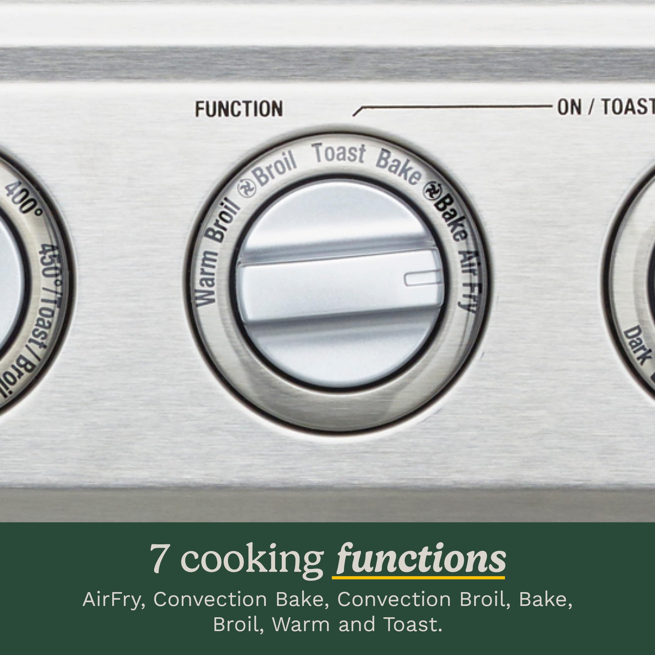 Cuisinart Air Fryer + Convection Toaster Oven, 8-1 Oven with Bake, Grill, Broil & Warm Options, Stainless Steel (TOA-70C)