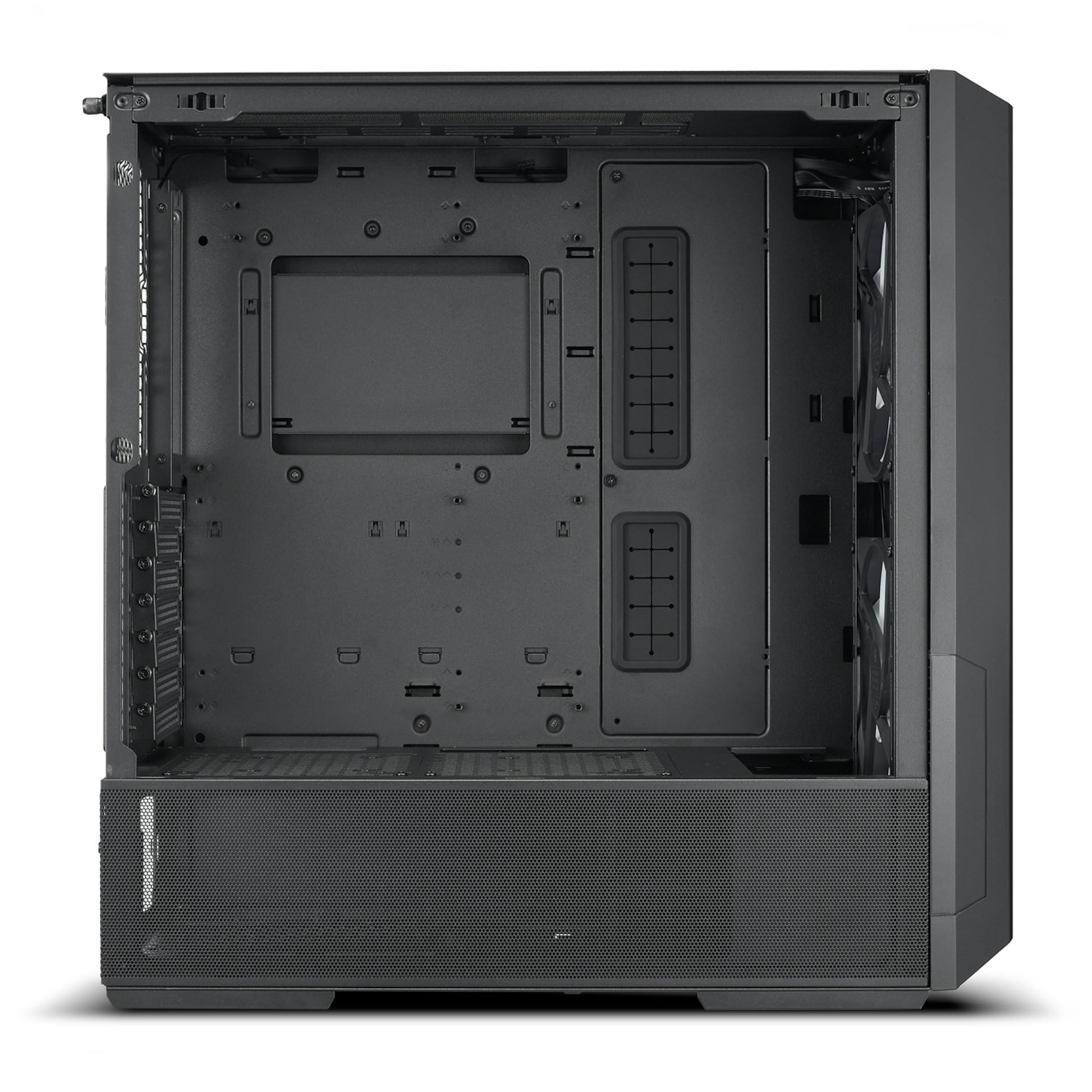 LIAN LI LANCOOL 207 Compact ATX RGB Gaming Computer Case, Airflow Optimized Mesh Panels Tower Chassis w/ 2x140mm ARGB,2x120mm PWM Fans Pre-Installed, USB Type-C Port, Tempered Glass Side Panel (Black)