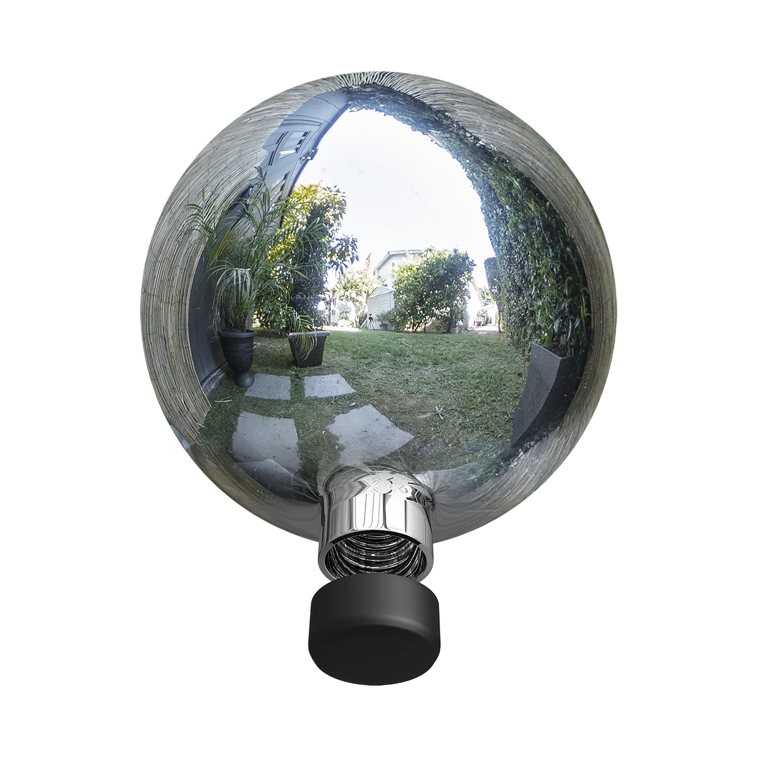 Alpine Corporation | 10" Indoor/Outdoor Glass Gazing Globe — Festive Garden & Yard Décor Accent — Blue