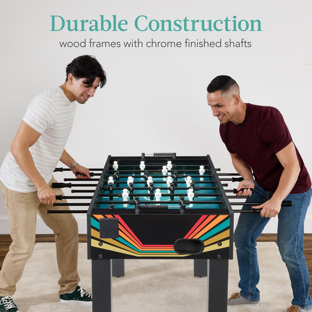 Best Choice Products Full Size 54 Inch Regulation Foosball Table for Home, Game Room - Includes 2 Balls, 2 Cup Holders