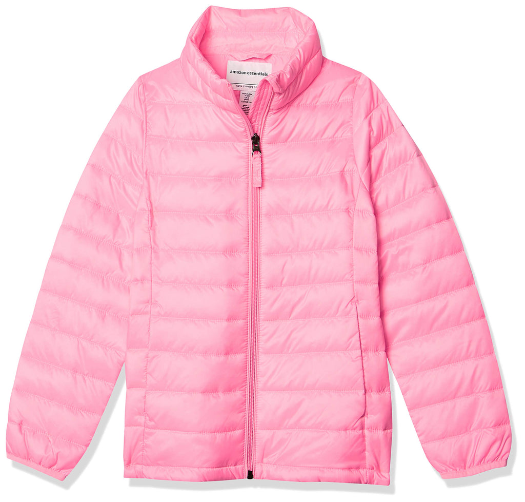 Amazon Essentials girls Light-weight Water-resistant Packable Mock Puffer Jackets