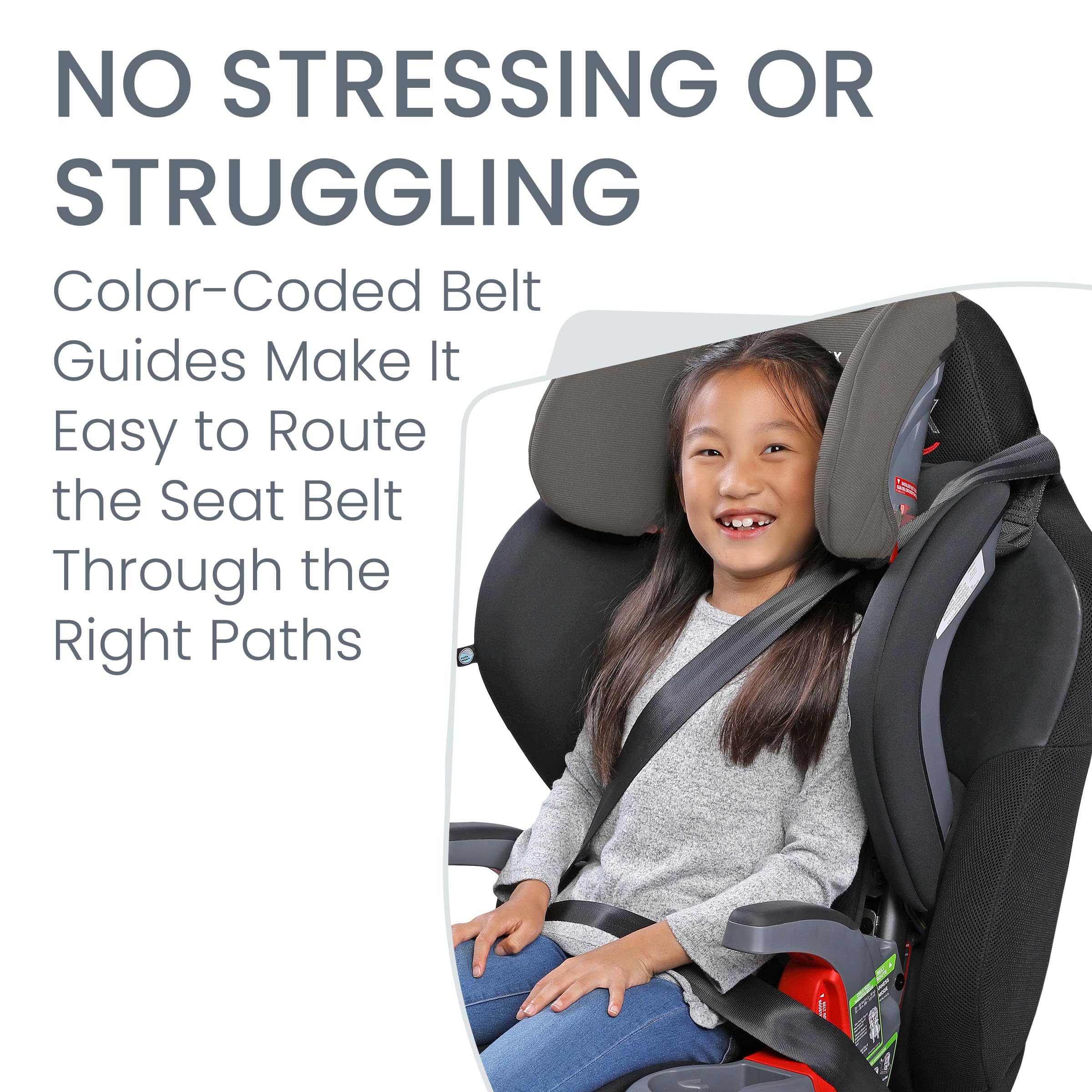 Britax Grow with You ClickTight Harness-2-Booster Car Seat, 2-in-1 High Back Booster, Black Contour