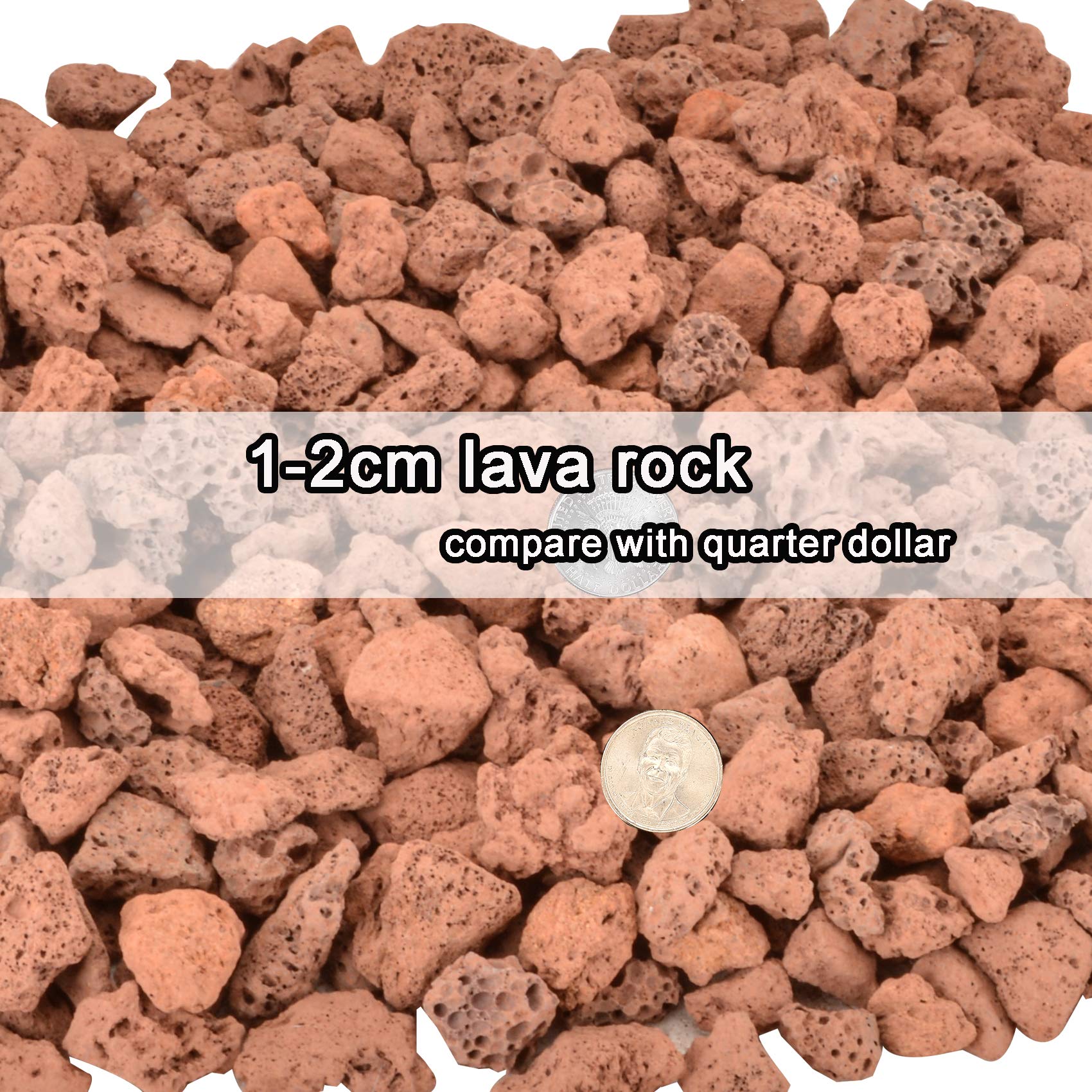 Mr. Fireglass 10 Pounds Black Natural Lava Rock for Indoor Outdoor Gas Fire Pits Fireplaces & Barbecue Grills | Volcanic Lava Stones for Decorating Garden Landscaping, Potted Plants, 0.2"-0.3"