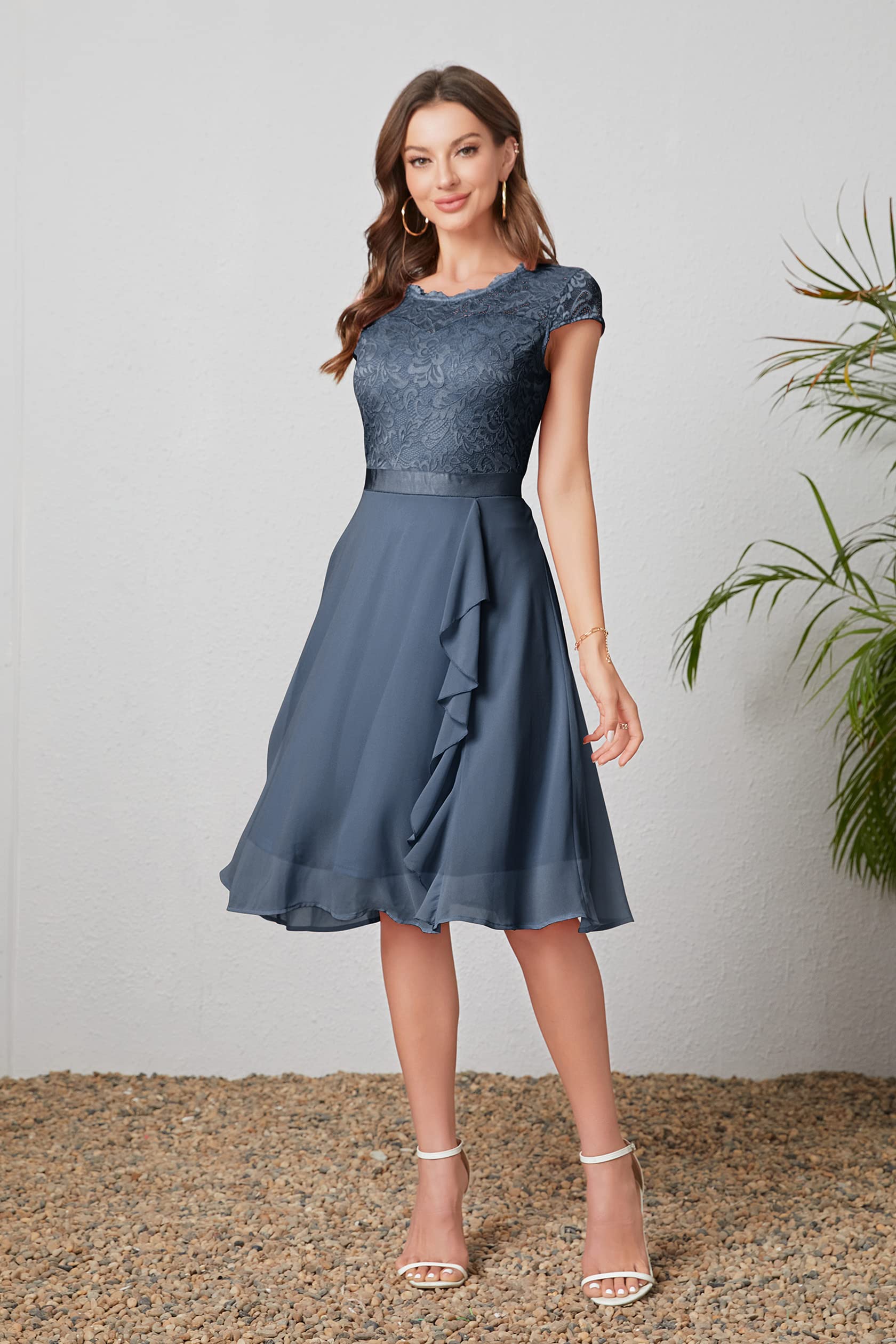 Women's Cocktail Dresses for Women Evening Party, Tea Party Dress for Women 2025 Wedding Guest Dress Prom Semi Formal Dress