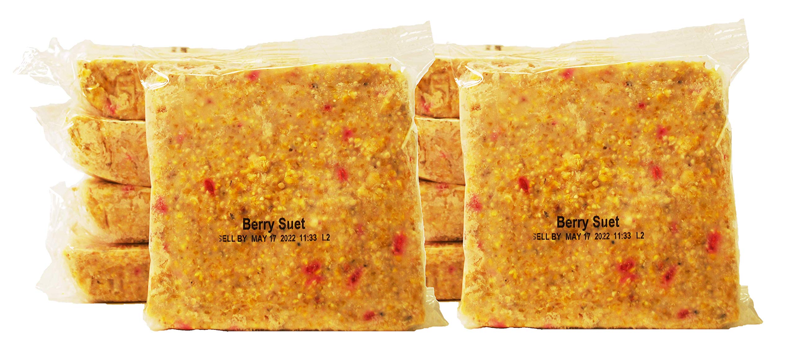 ST. ALBANS BAY SUET PLUS Suet Cake Variety Packs | 11 oz. Wild Bird Suet Cakes | (Apple, 10 Pack)