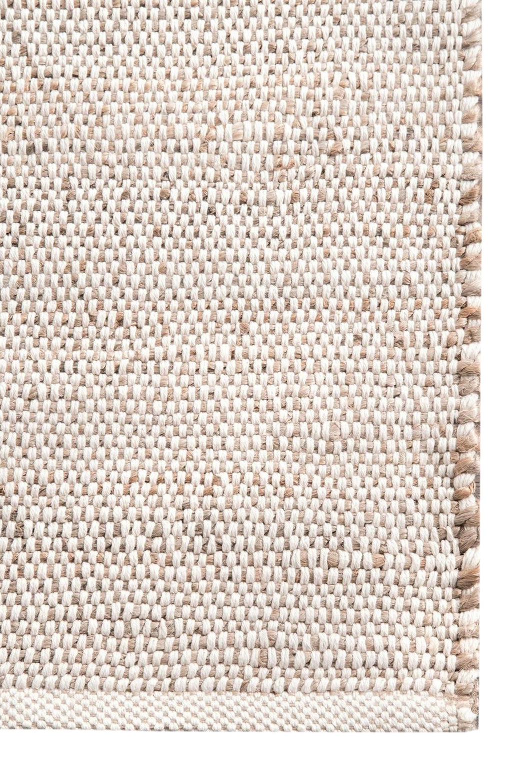 FRELISH DECOR Handwoven Jute Cotton Area Rug- Natural Yarn- Contemporary Farmhouse Decor- Rustic Nautical Rugs for Bedroom Living Room/Entryway Doormat (2'x3')