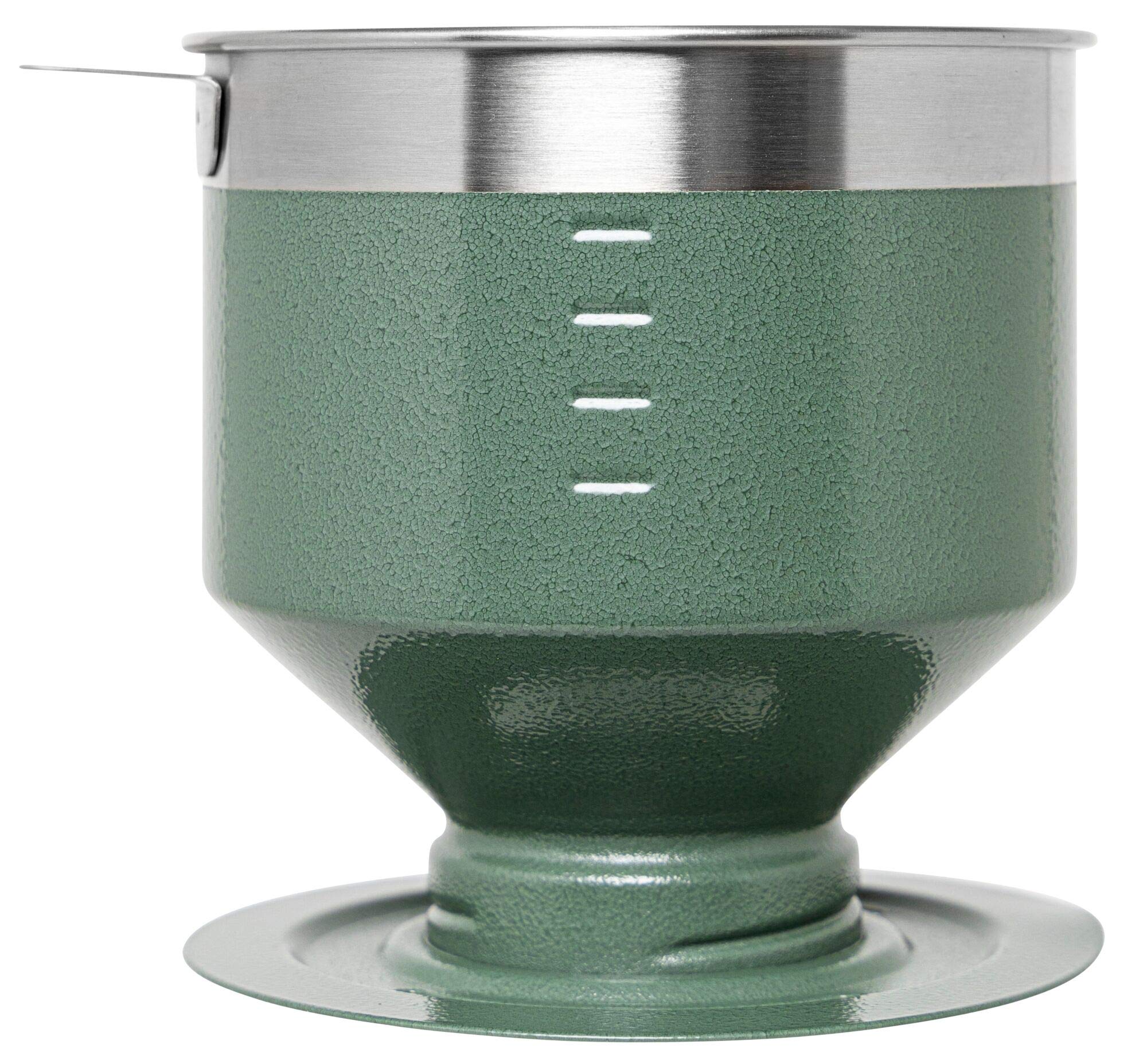 STANLEY Perfect Brew Pour Over | Manual Single Cup Coffee Maker | Drip Coffee Maker with Reusable Filter | Easy Clean Stainless Steel | BPA-Free | Charcoal Glow