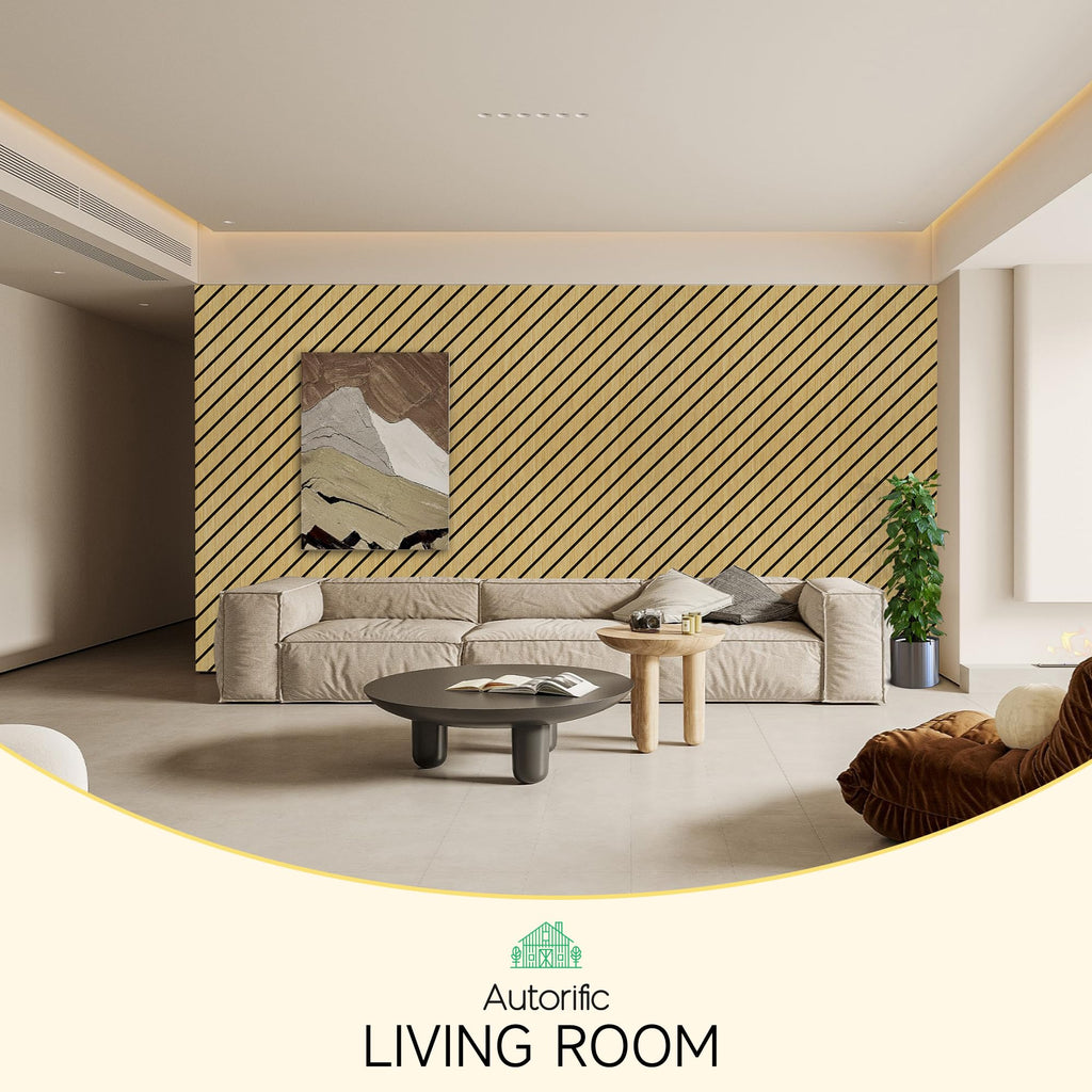 Art Acoustic Panels for Wall,5 Pack Sound Absorbing Panels,47.2” x 23.6” Soundproof Wall Panels,High-Density Acoustic Wall Panels,Decorative Sound Panels with Wood-Look