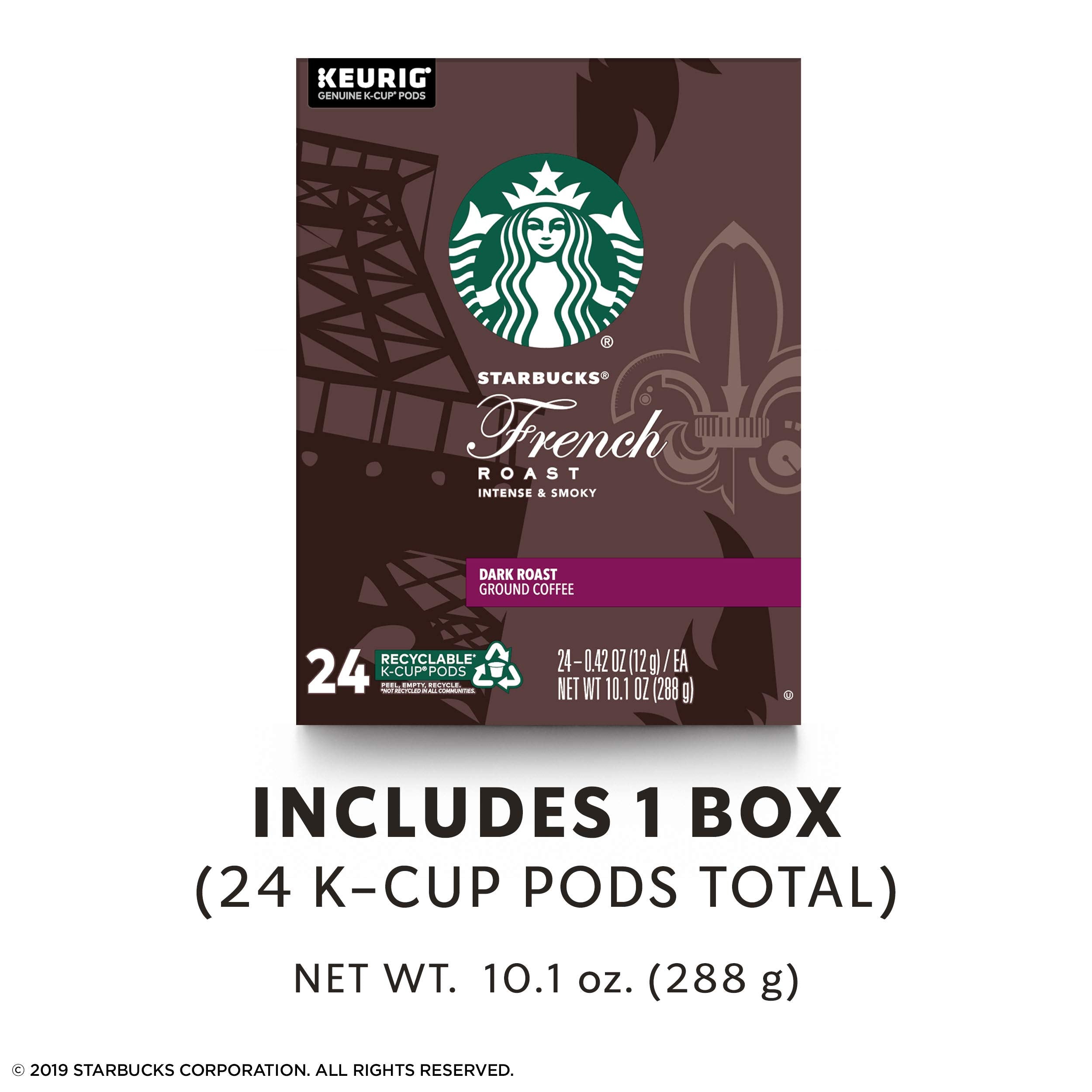 Starbucks Coffee, Caffe Verona Dark K Cup Portion Pack for Keurig Brewers, 24 Count