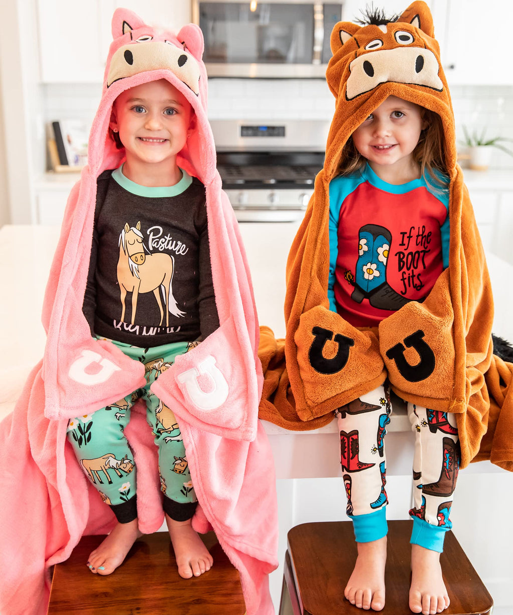 Lazy One Wearable Hooded Blanket for Kids, Animal Hooded Blanket (Bigfoot)