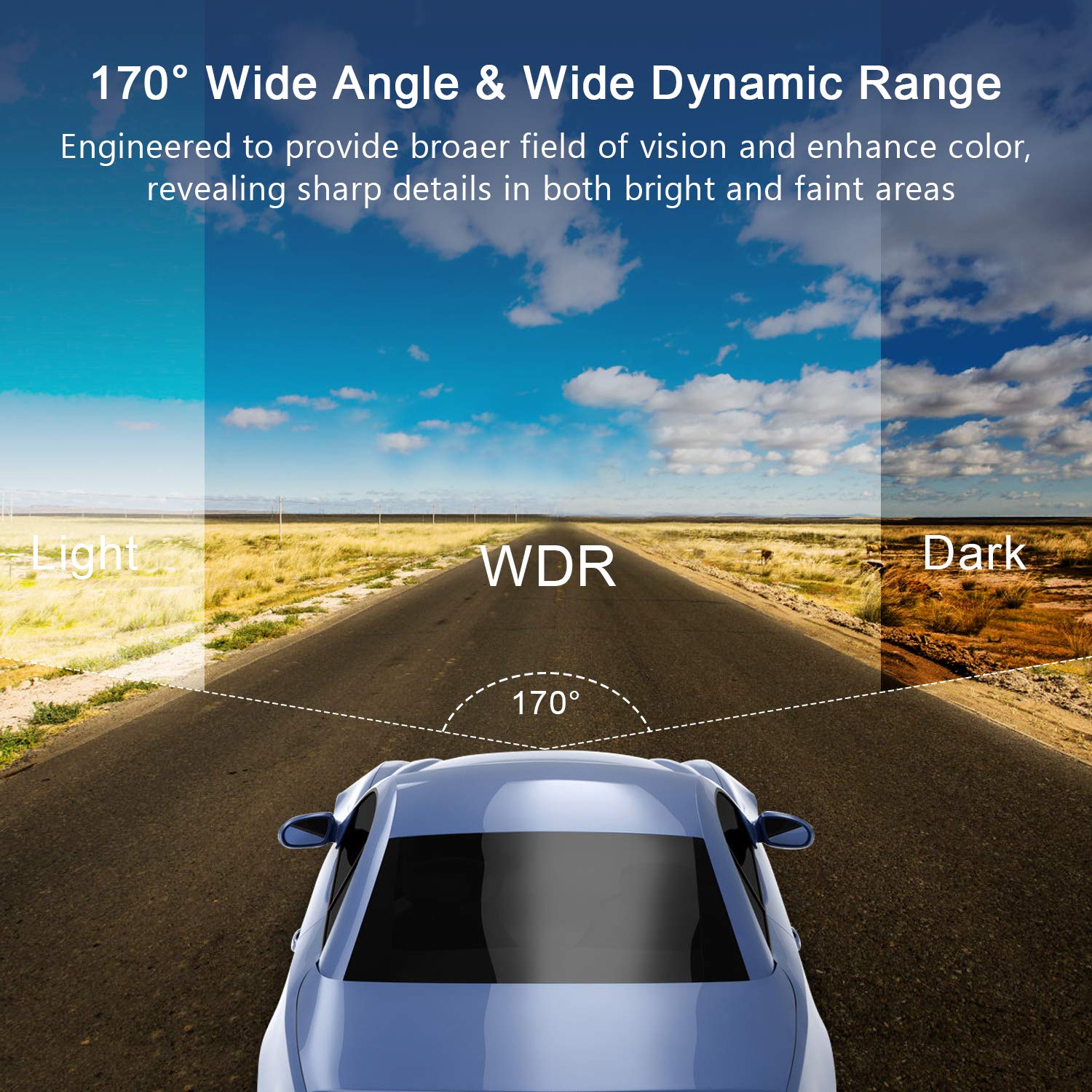 BOOGIIO Dash Cam Front and Rear with 64GB SD Card, 4K Dash Camera for Cars with APP, 5G WiFi Car Camera, Built-in G-Sensor, 170° Wide Angle, Night Vision, 24H Parking Mode,Loop Recording,3" IPS Screen