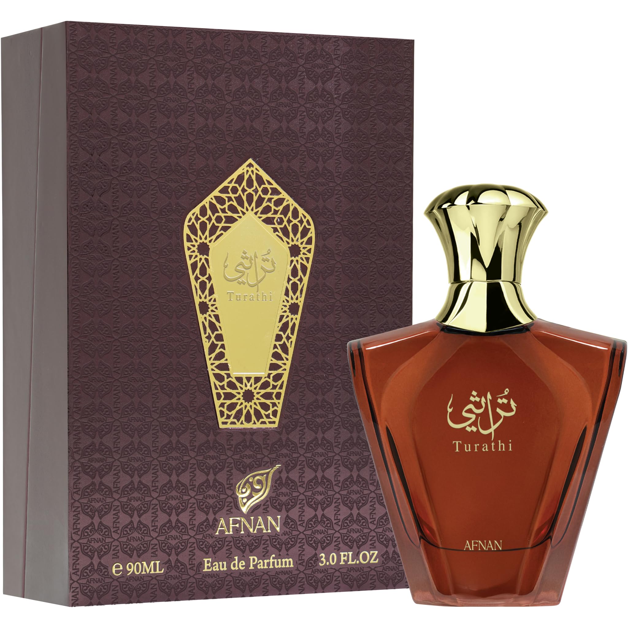 Afnan Turathi Blue Eau de Parfum Spray for Men, 3.0 Fl. Oz