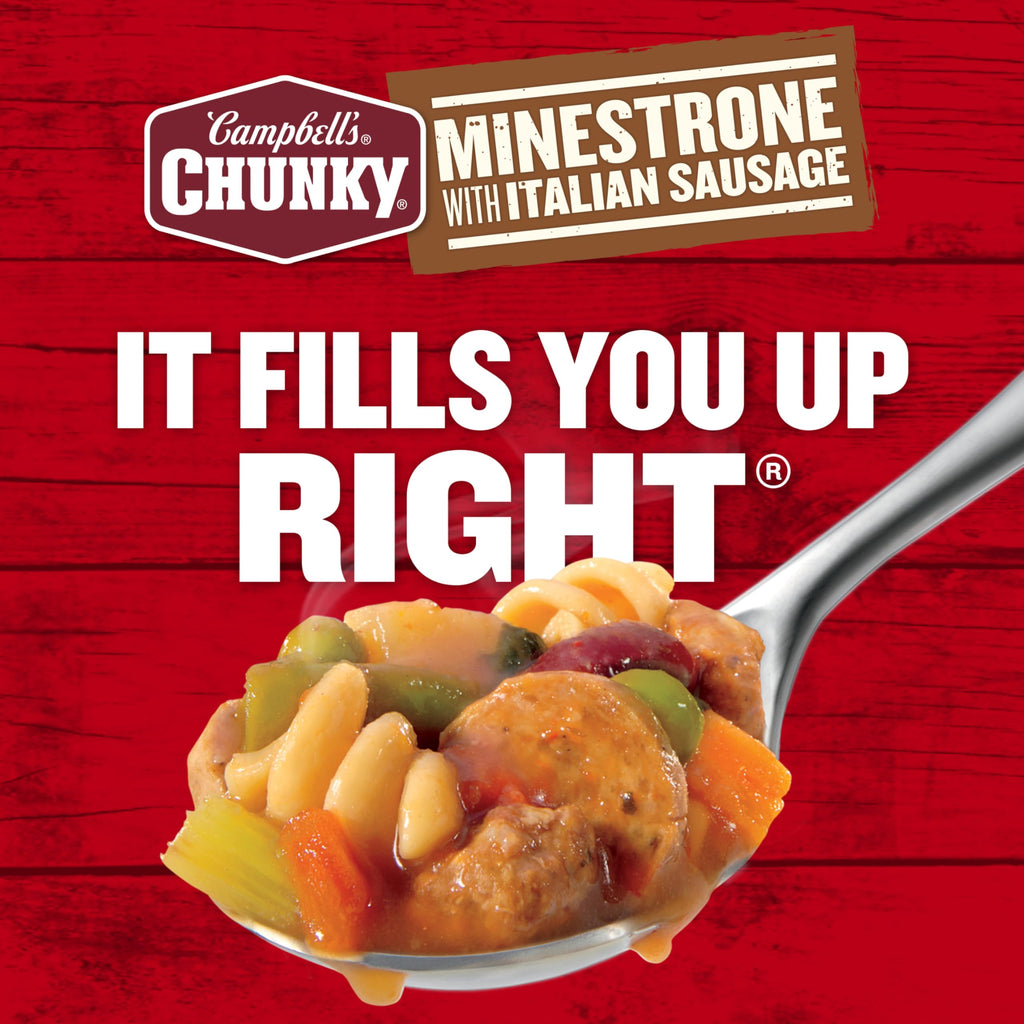 Campbell’s Chunky Soup, Baked Potato with Cheddar and Bacon Bits Soup, 18.8 Oz Can