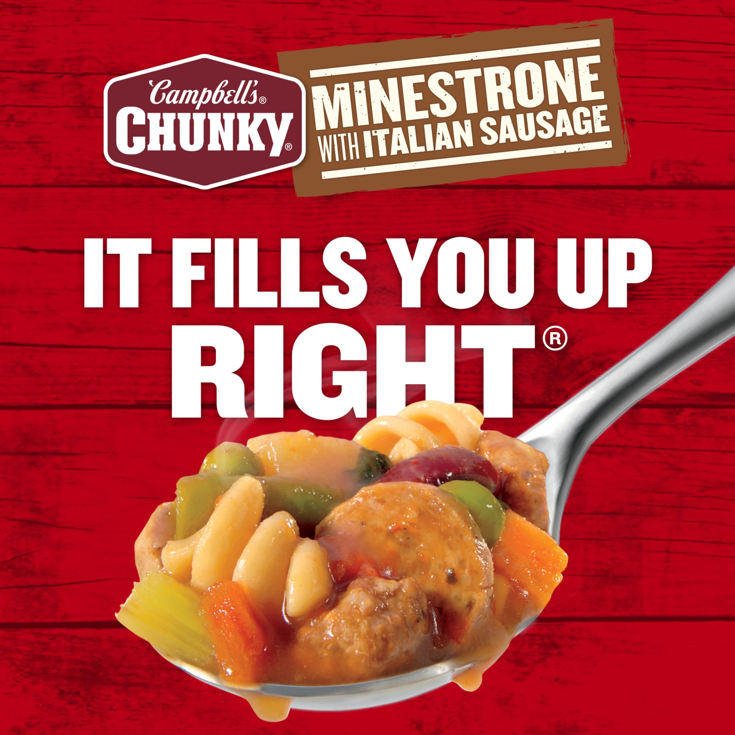 Campbell’s Chunky Soup, Baked Potato with Cheddar and Bacon Bits Soup, 18.8 Oz Can
