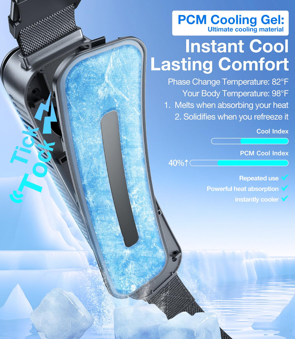 TORRAS 2026 Top Portable Waist Fan COOLiFY Zone 3, Ultra-Light Personal Wearable Belt Fan, 26ft/s Strongest Wind for Full Body Cooling【No.1 Cooling Area & Cool Tech】 Rechargeable for Outdoor/Jobsite