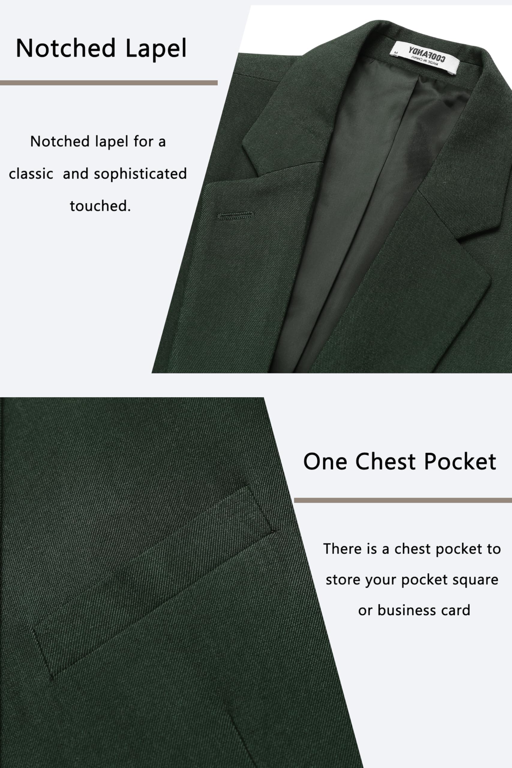COOFANDY Men's Casual Blazer One Button Sport Coat Slim Fit Lightweight Suit Blazer Jacket